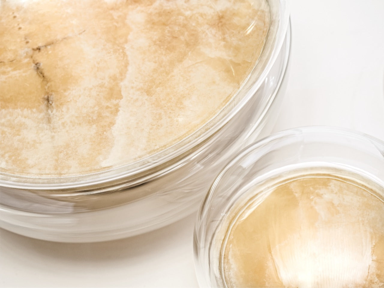 Tafellamp MACARON MINI geblazen glas met onyx