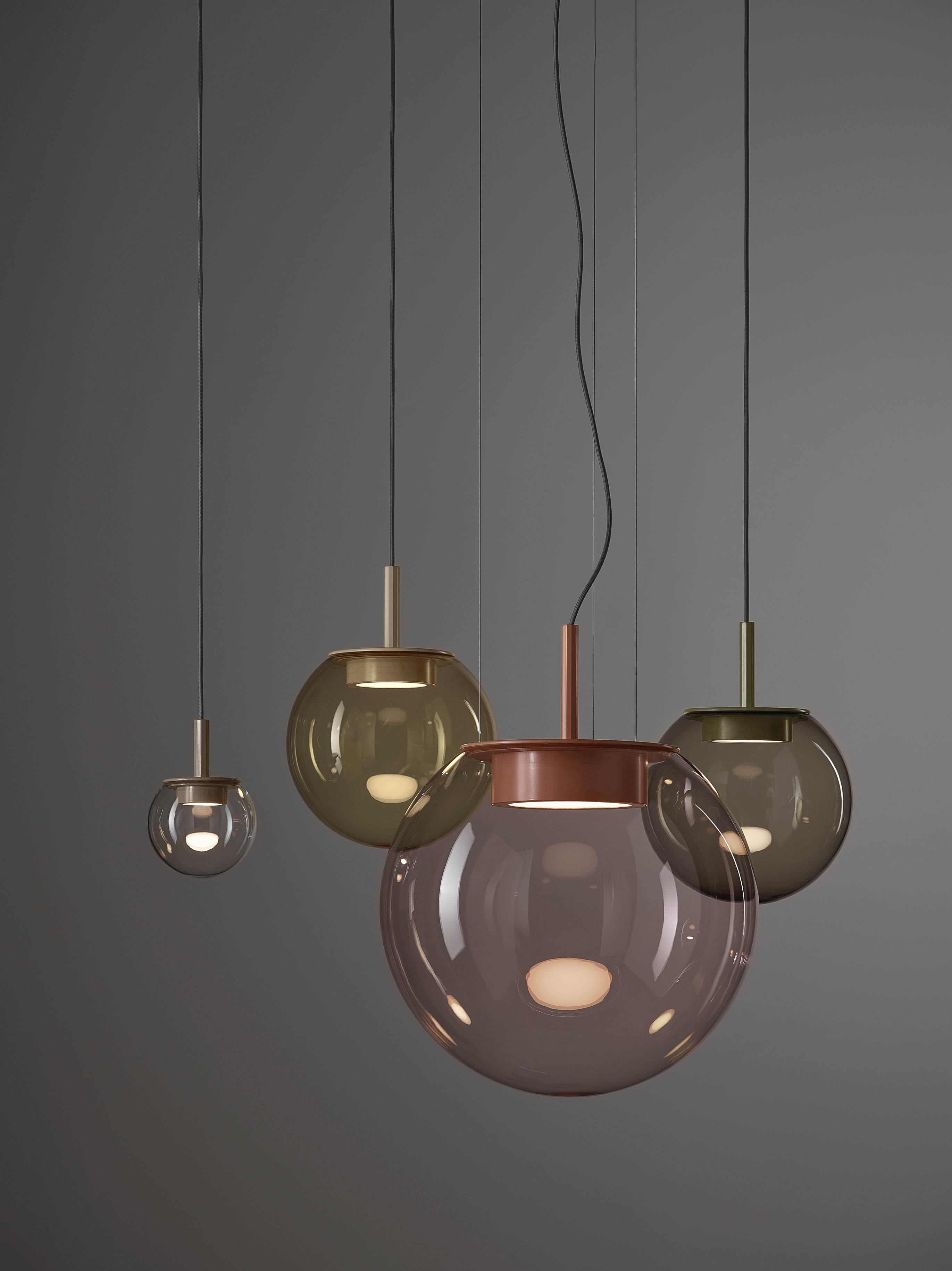 Hanging lamp orbis inflatable glass