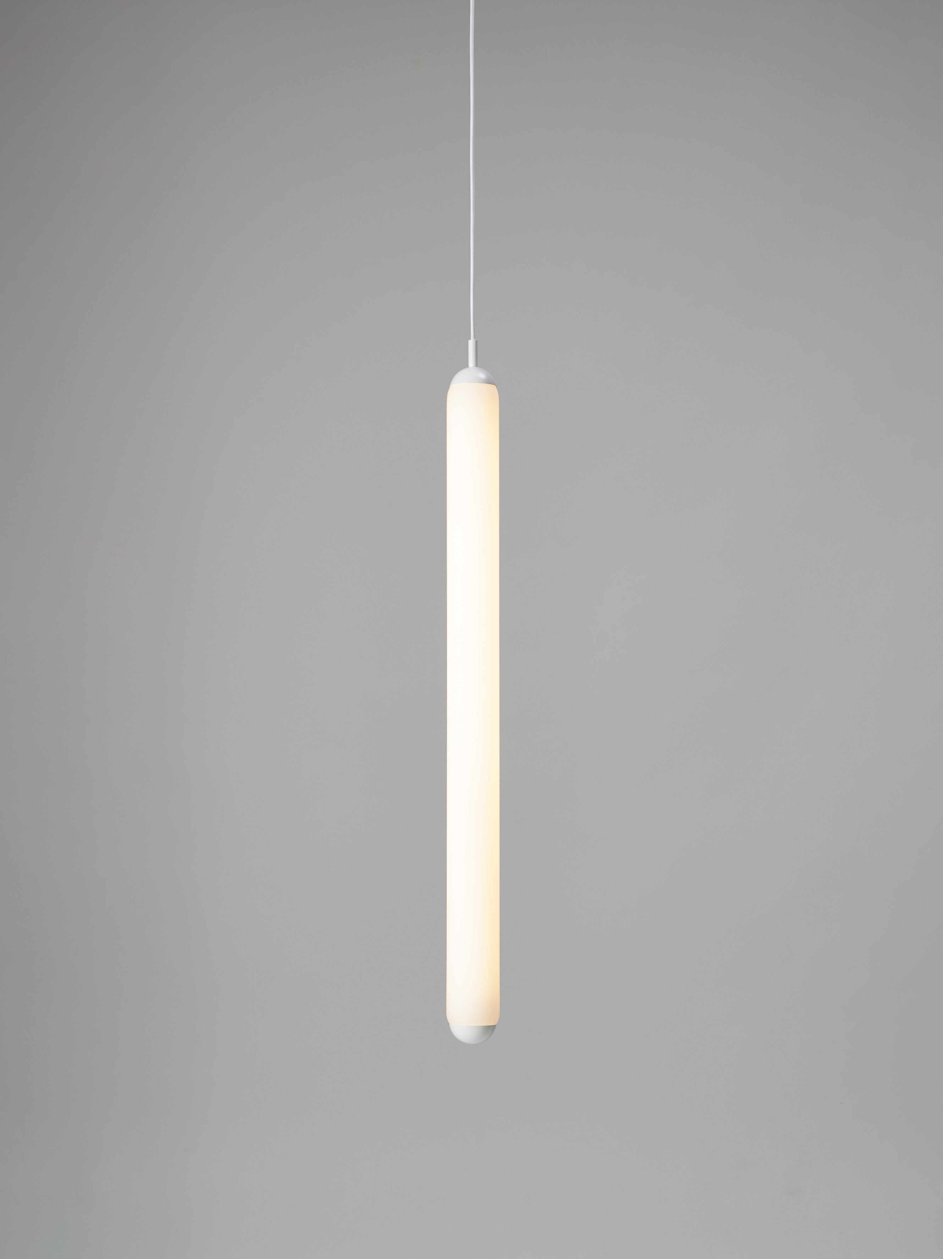 Puro Solo Hanging Lamp - vertikales Mattglas
