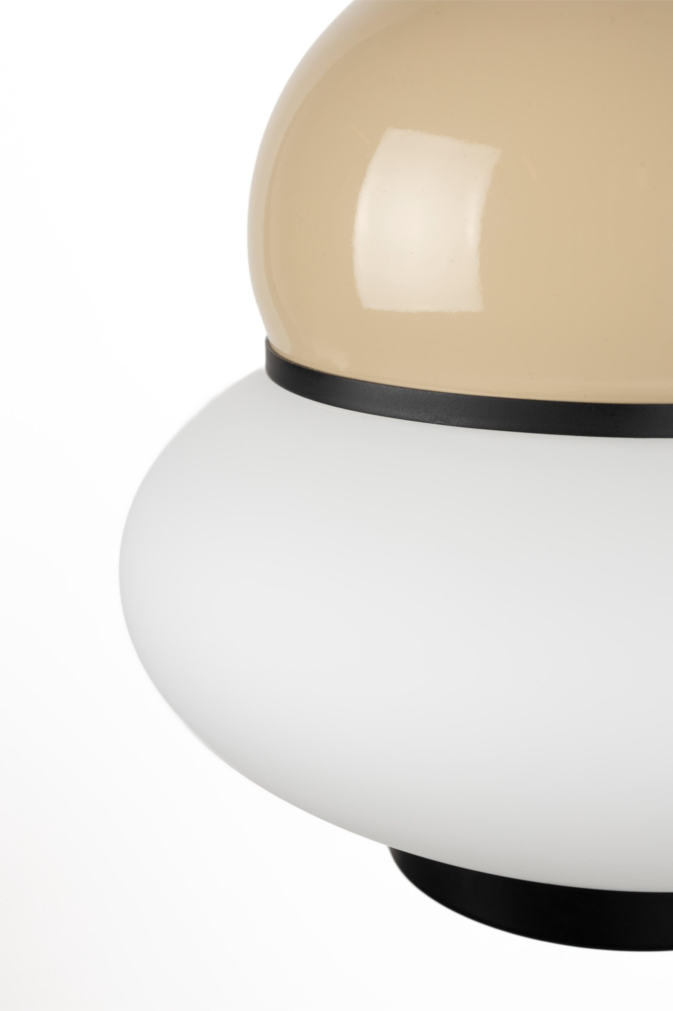 Hanglamp BUMBLE beige met zwarte afwerking