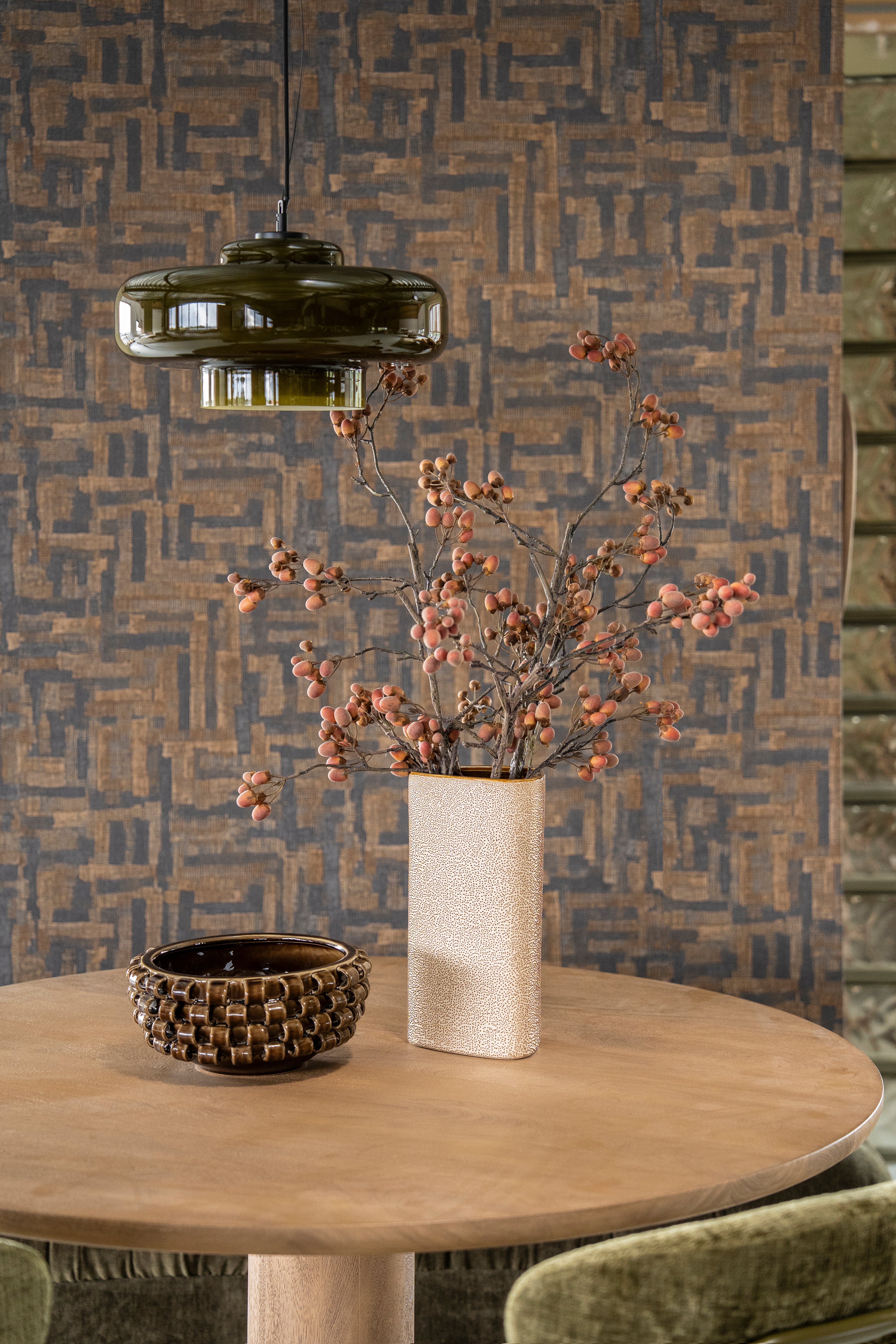 Vaas DOTANGLE bruin keramiek