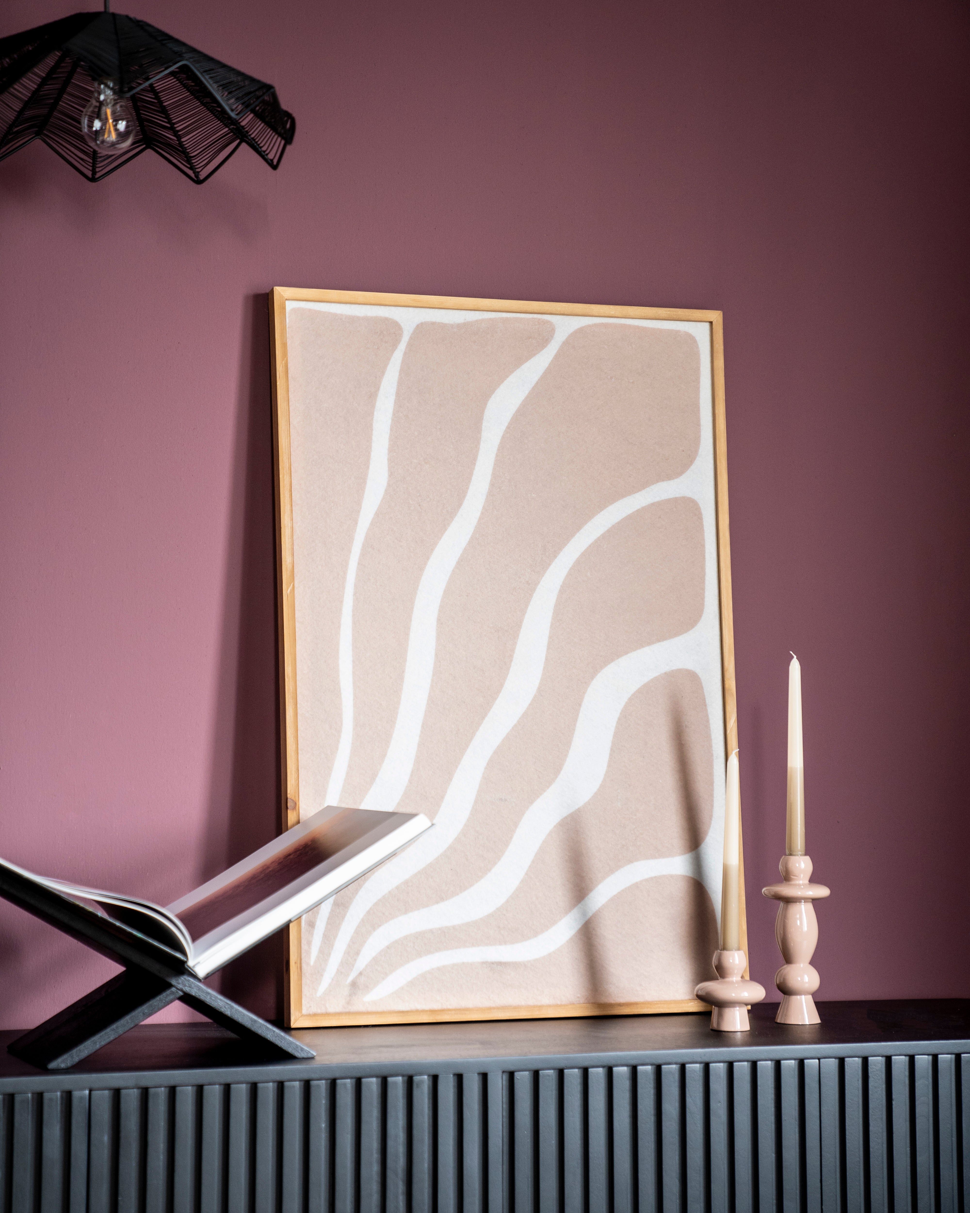 Stojak na książkę TEE czarne drewno mango