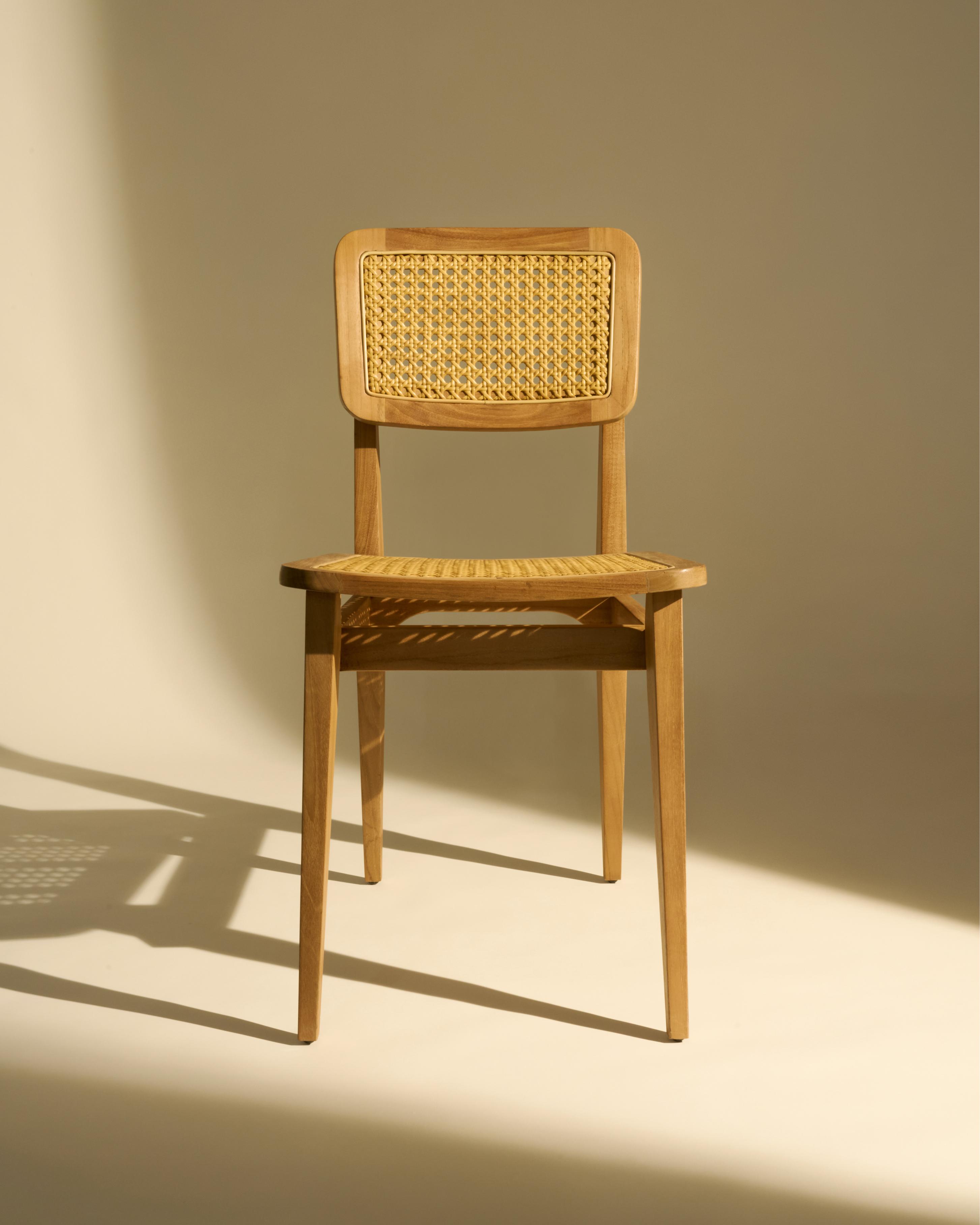 C-CHAIR Garden Chair Teak Wood with Woven Detail