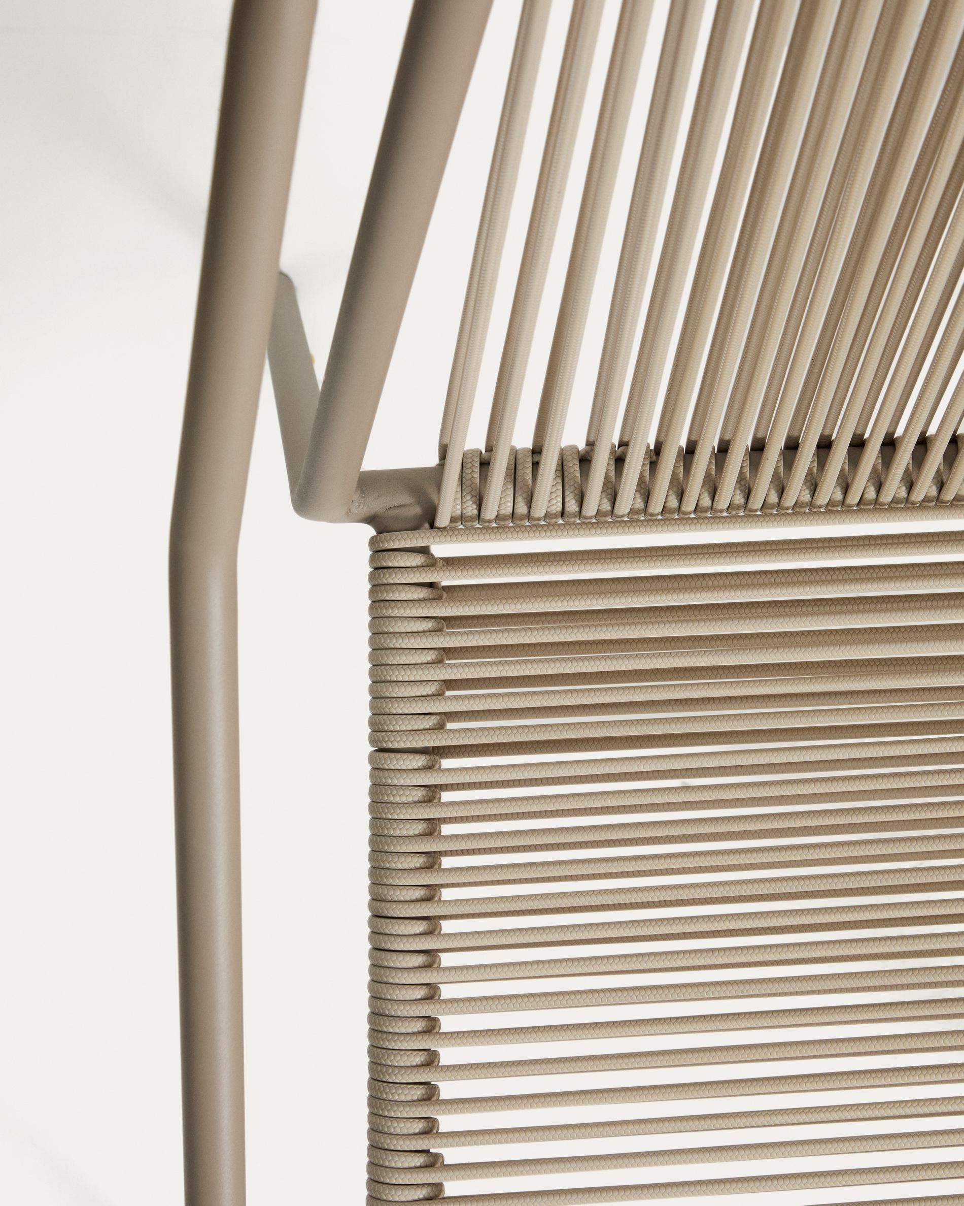 Tuinstoel ZIVIA ecru met taupe basis