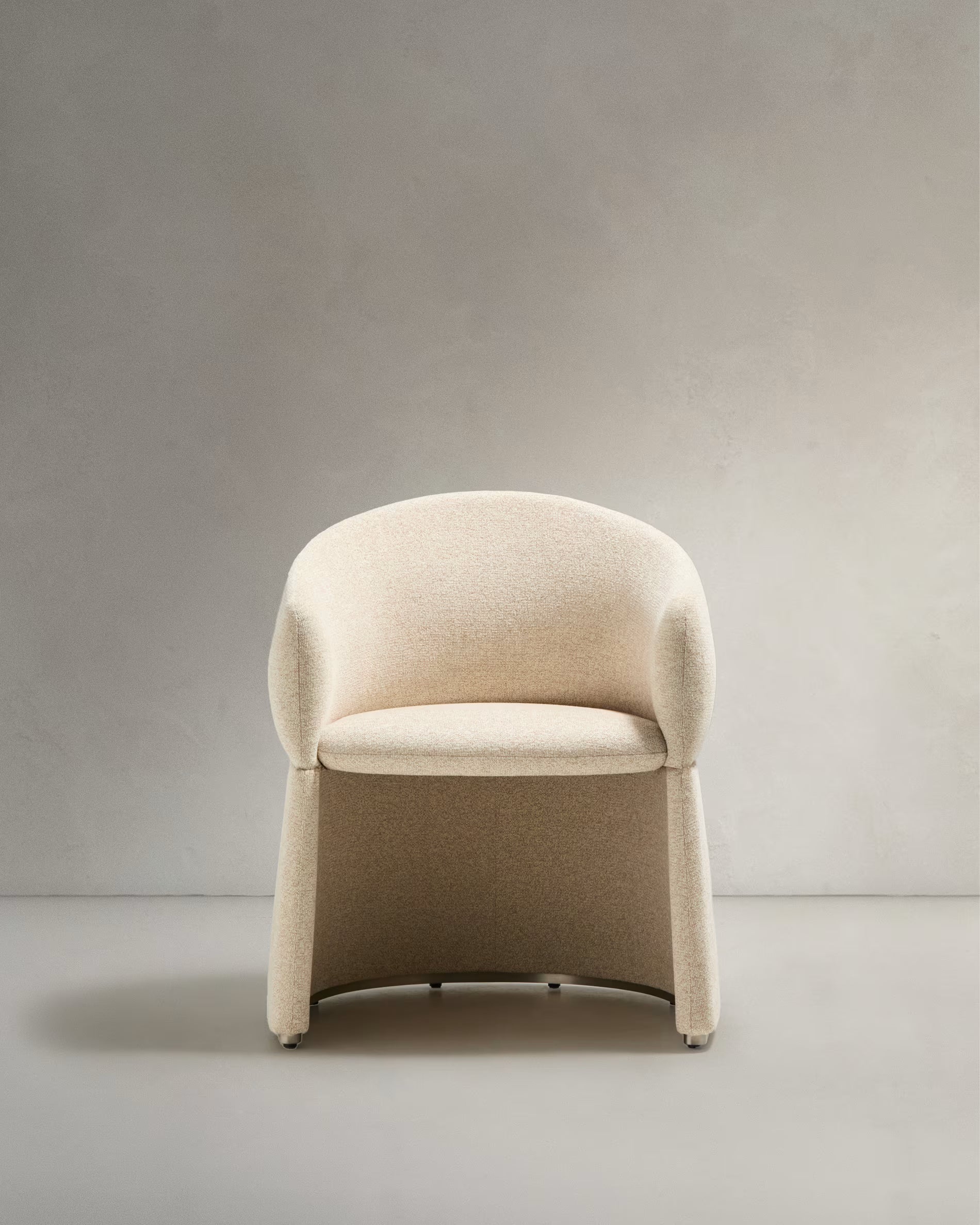 Upholstered chair BOSCA beige chenille