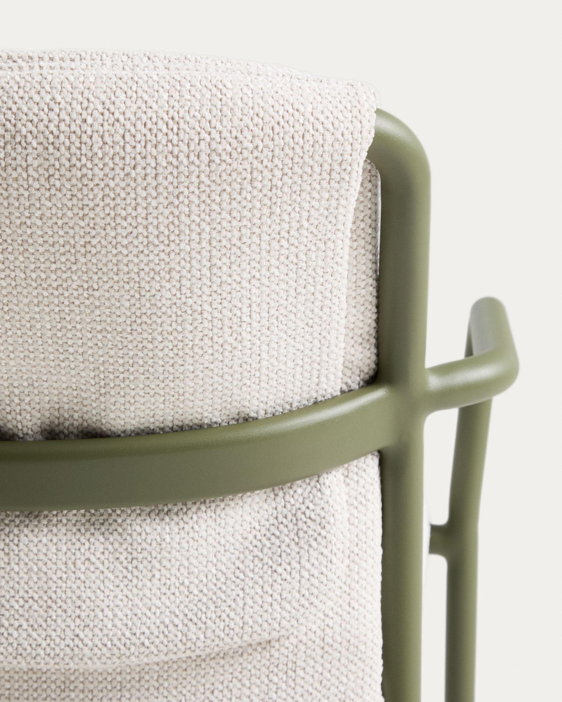 LINOSA Garden Chair Beige with Green Base