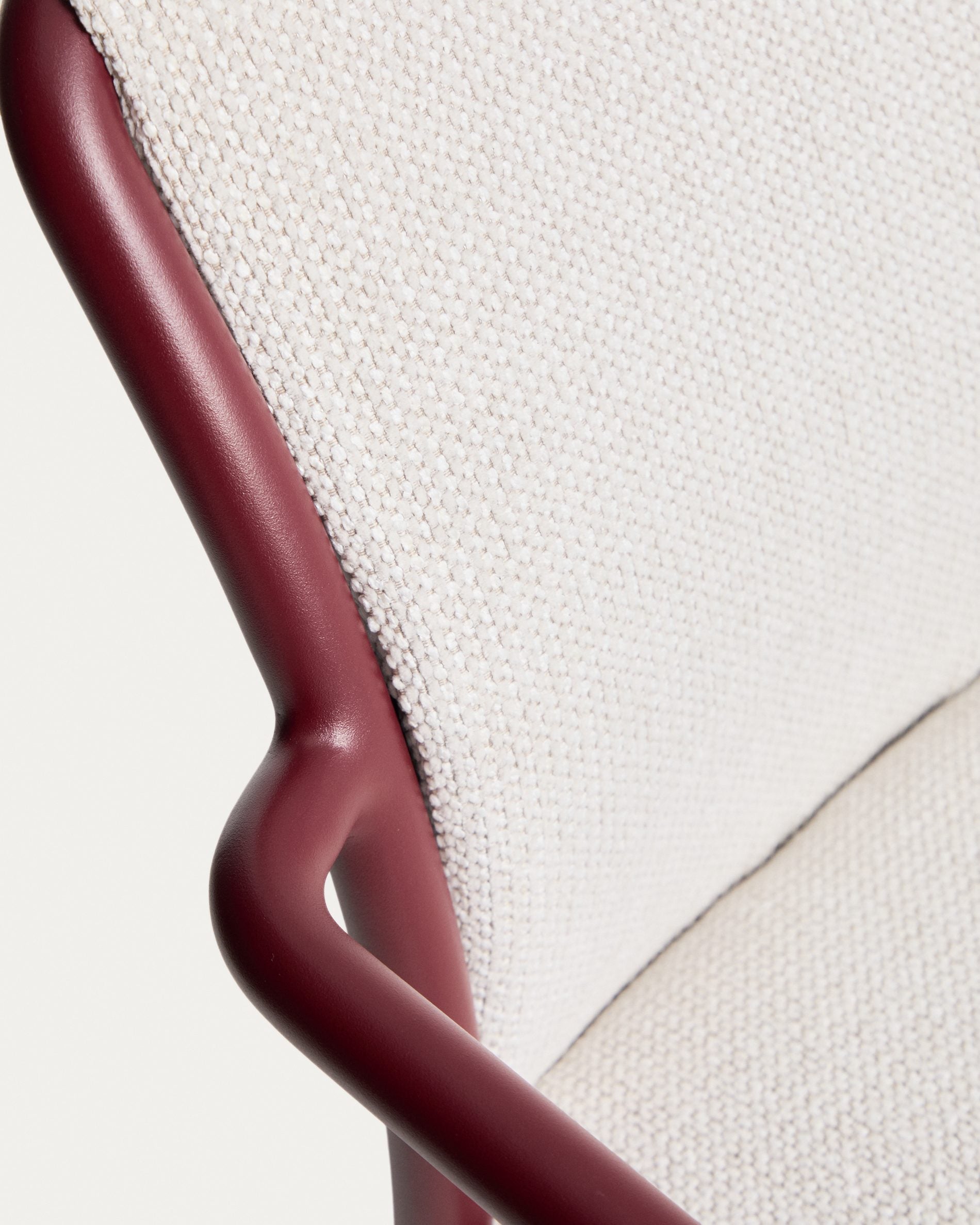 LINOSA Garden Chair Beige with Burgundy Base