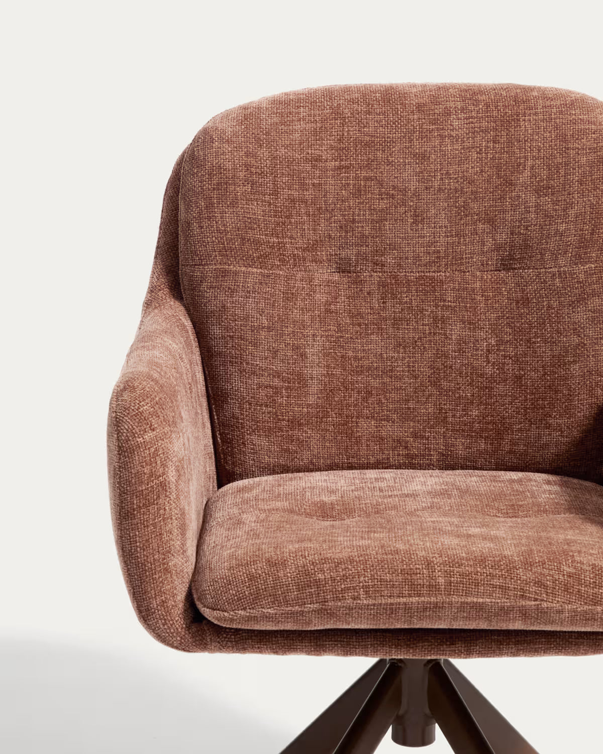 Draaistoel LEXA bruin chenille