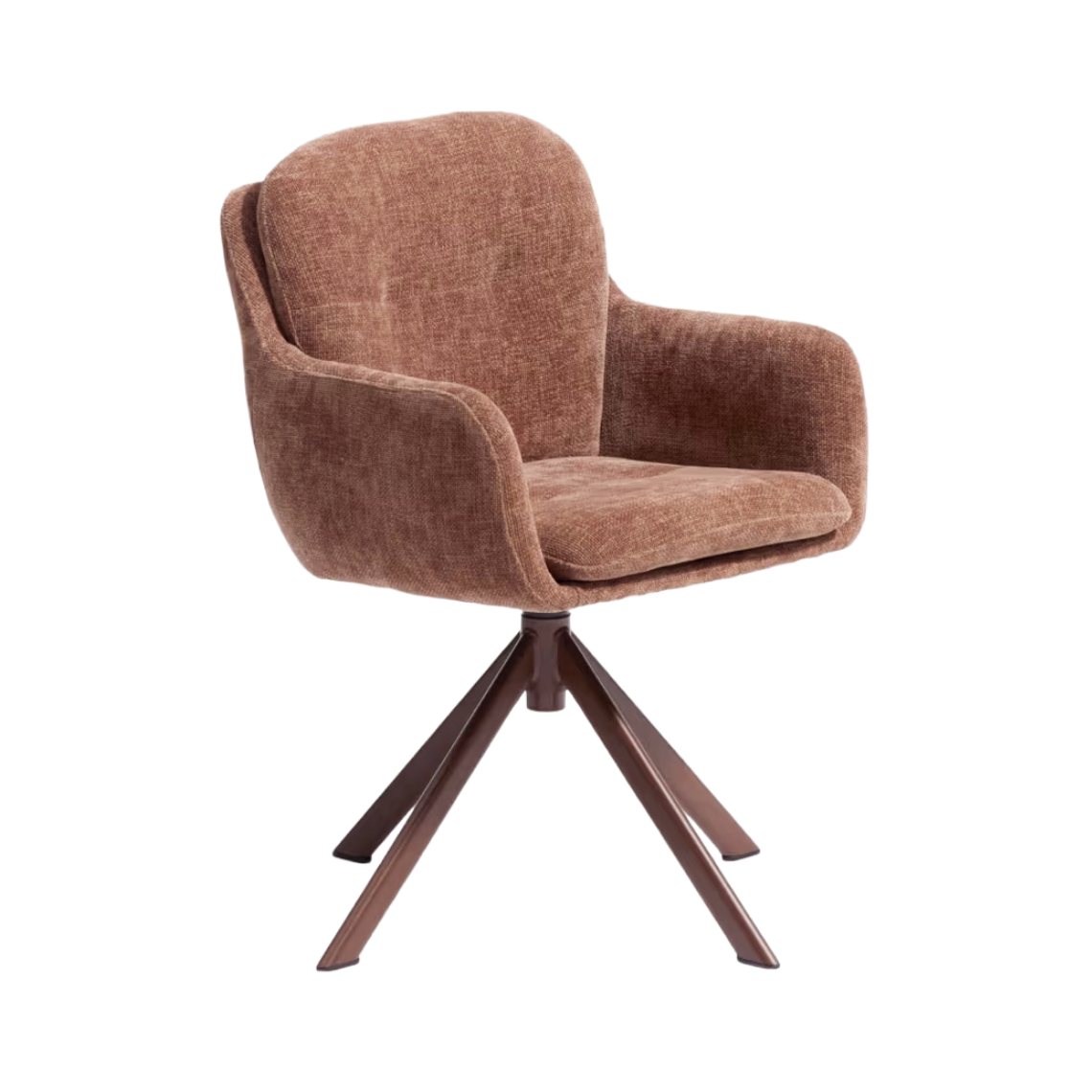 Draaistoel LEXA bruin chenille