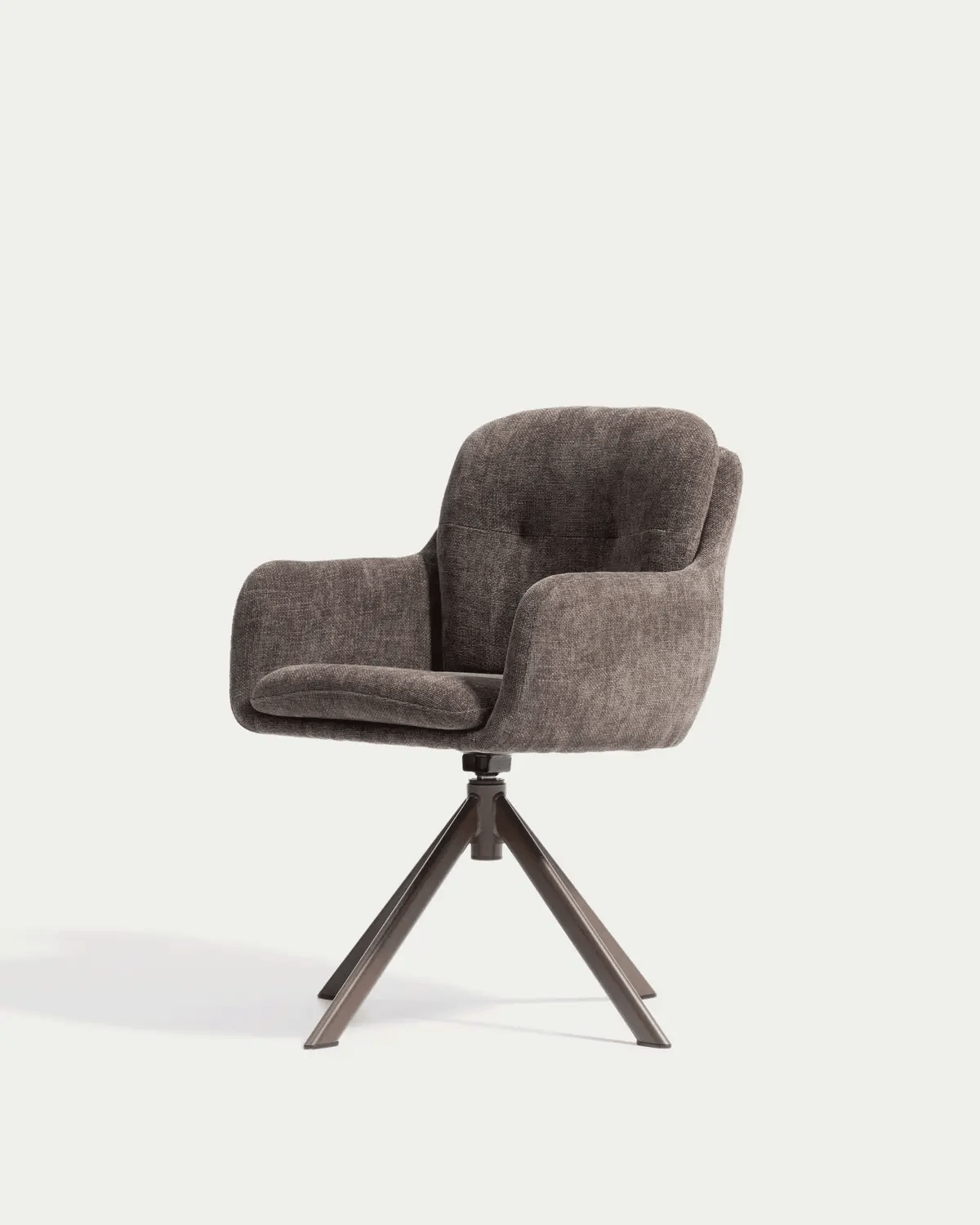 Draaistoel LEXA bruin chenille