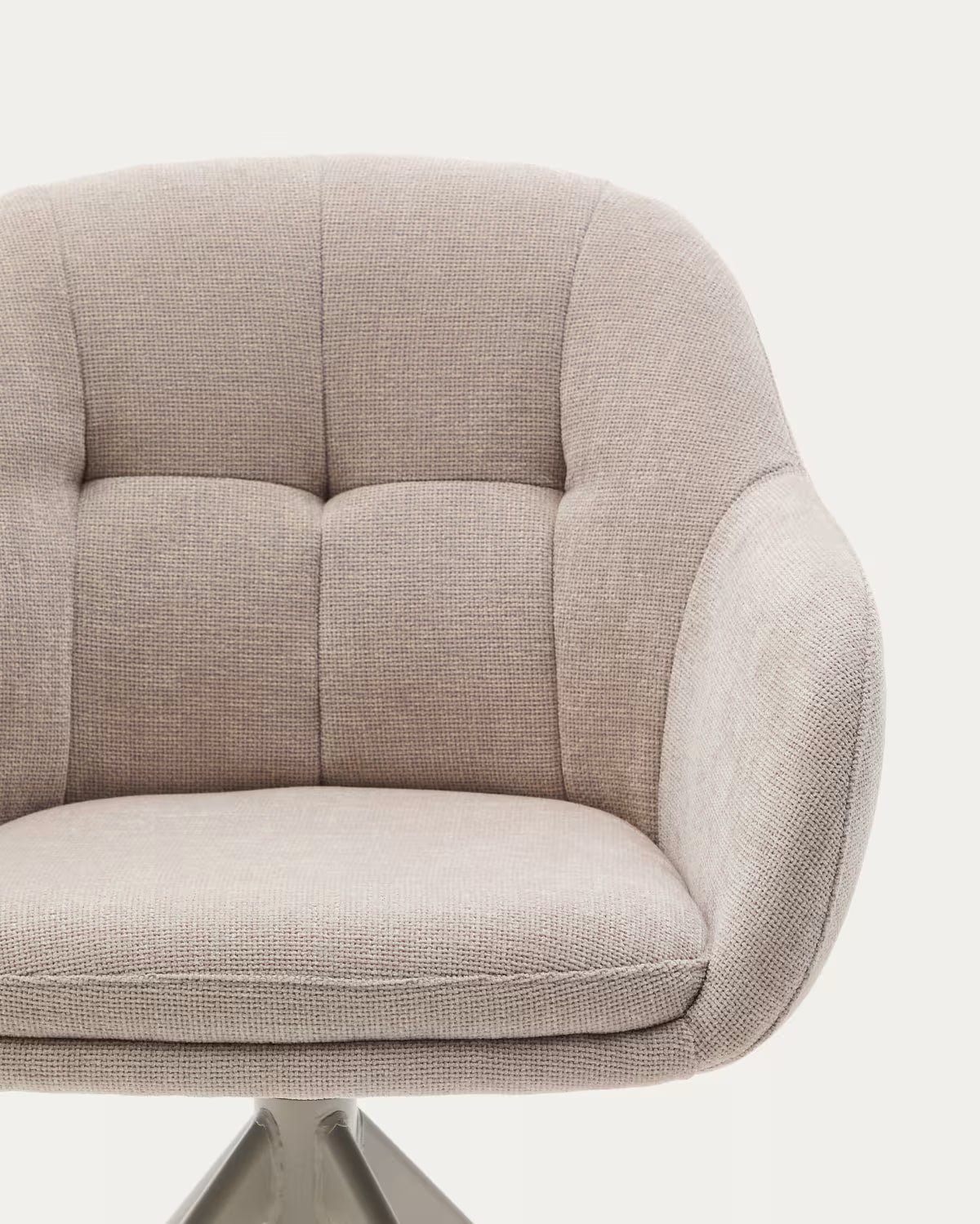 Draaistoel DORINA beige chenille