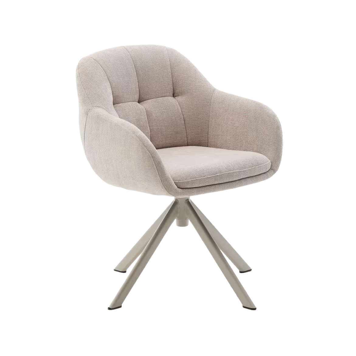 Draaistoel DORINA beige chenille