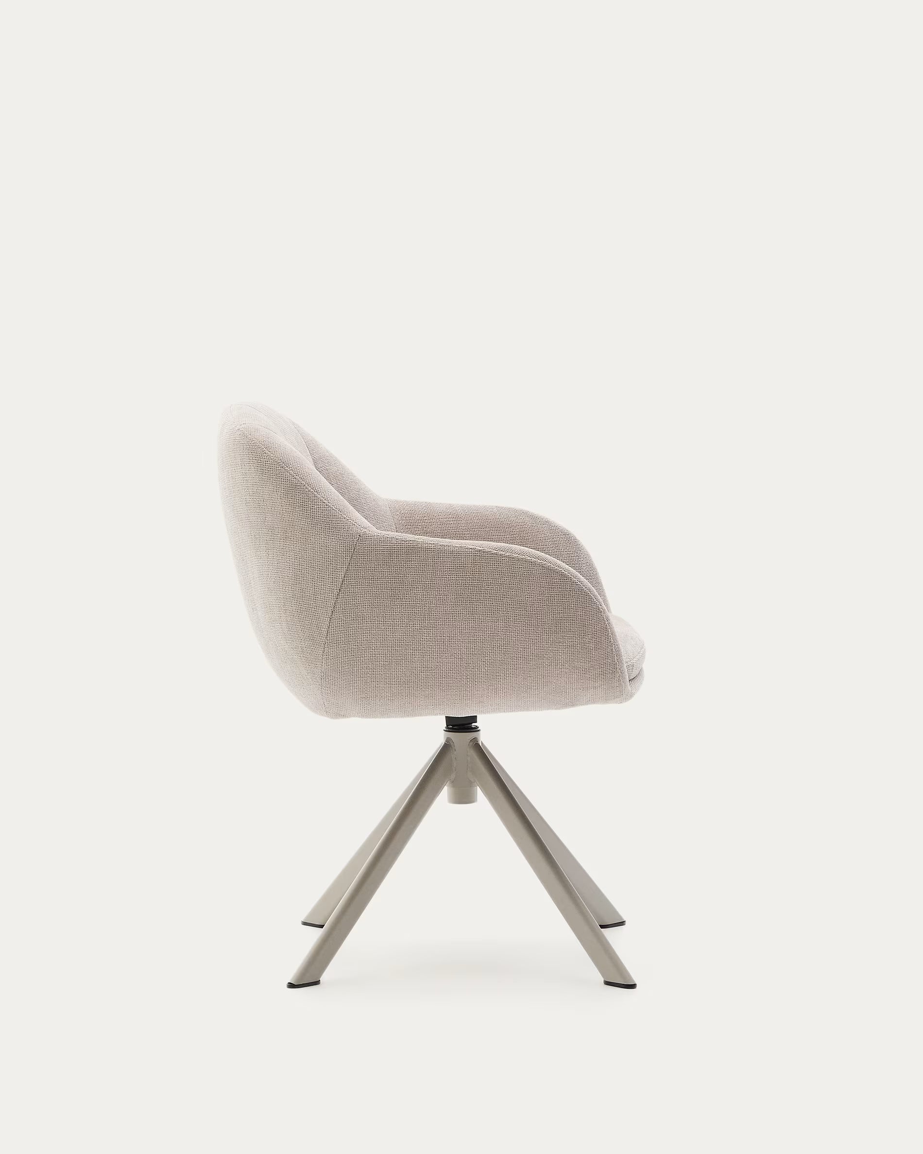 Draaistoel DORINA beige chenille
