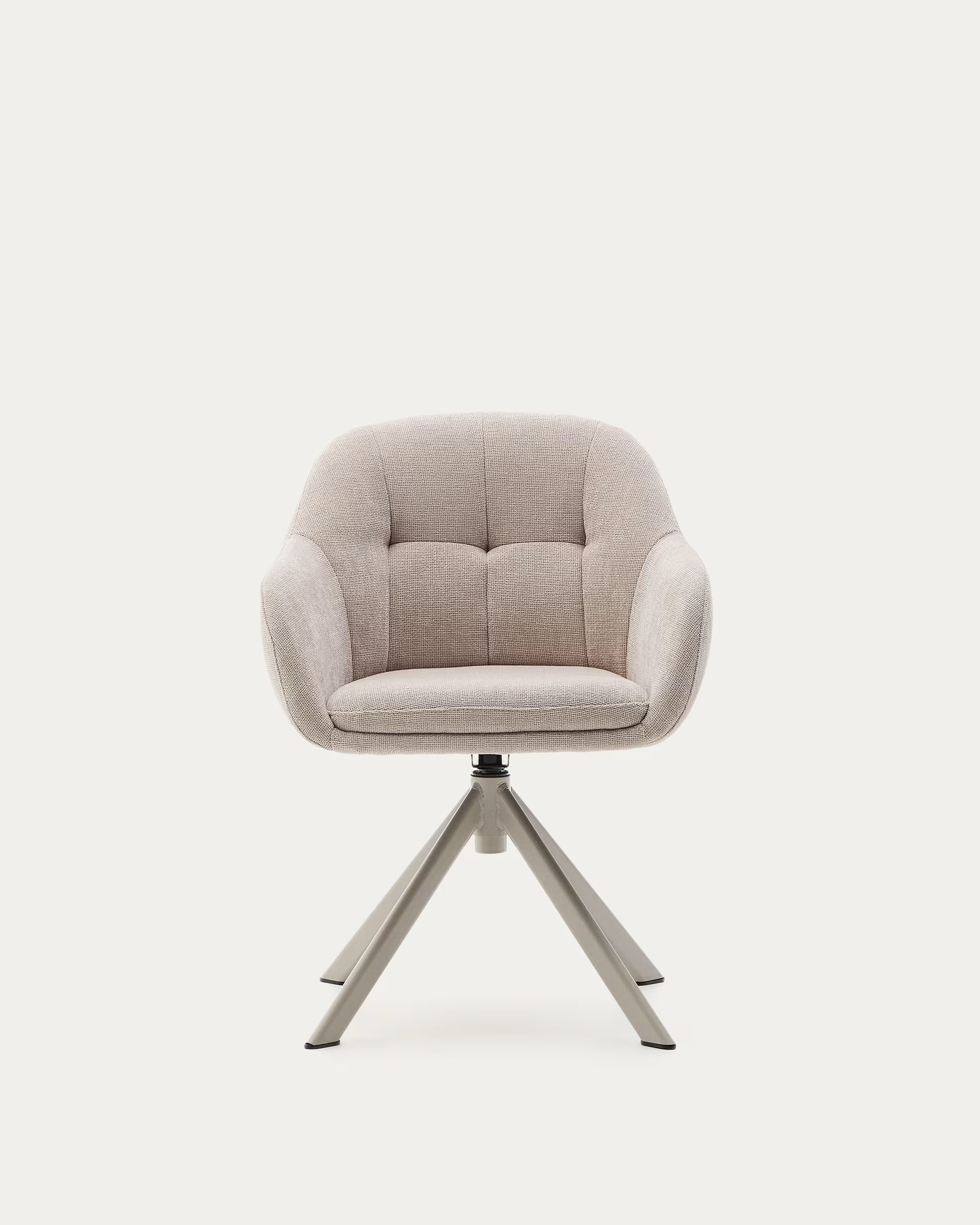 Draaistoel DORINA beige chenille