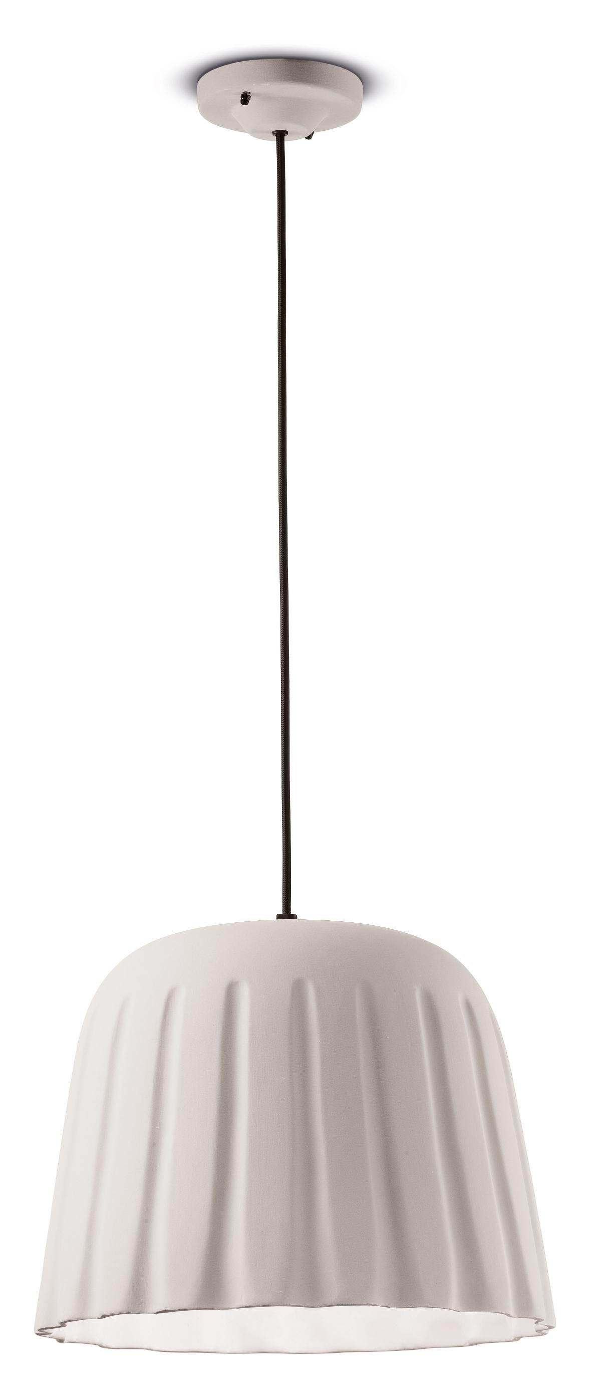 Keramik-Pendelleuchte MADAME GRES weiß