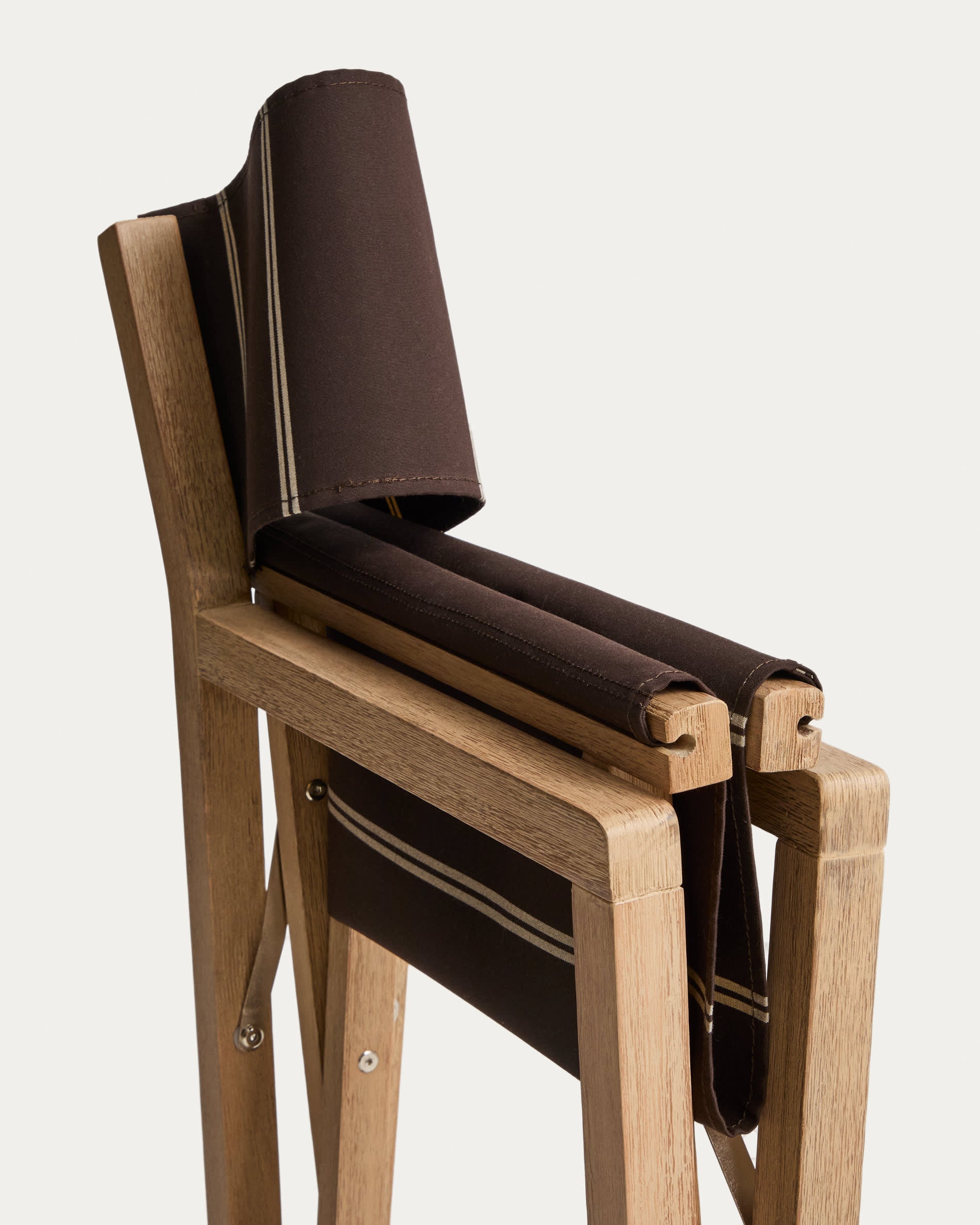 Tuinstoel VILARA bruin met beige