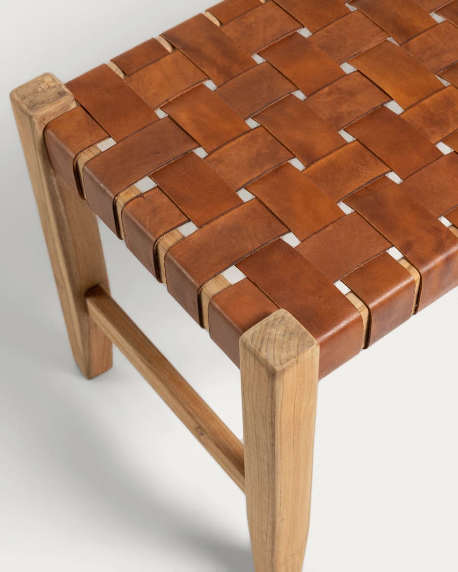 CALIXTA bank bruin leer