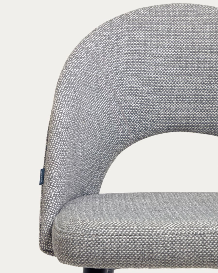 Chair in the gray gray fabric