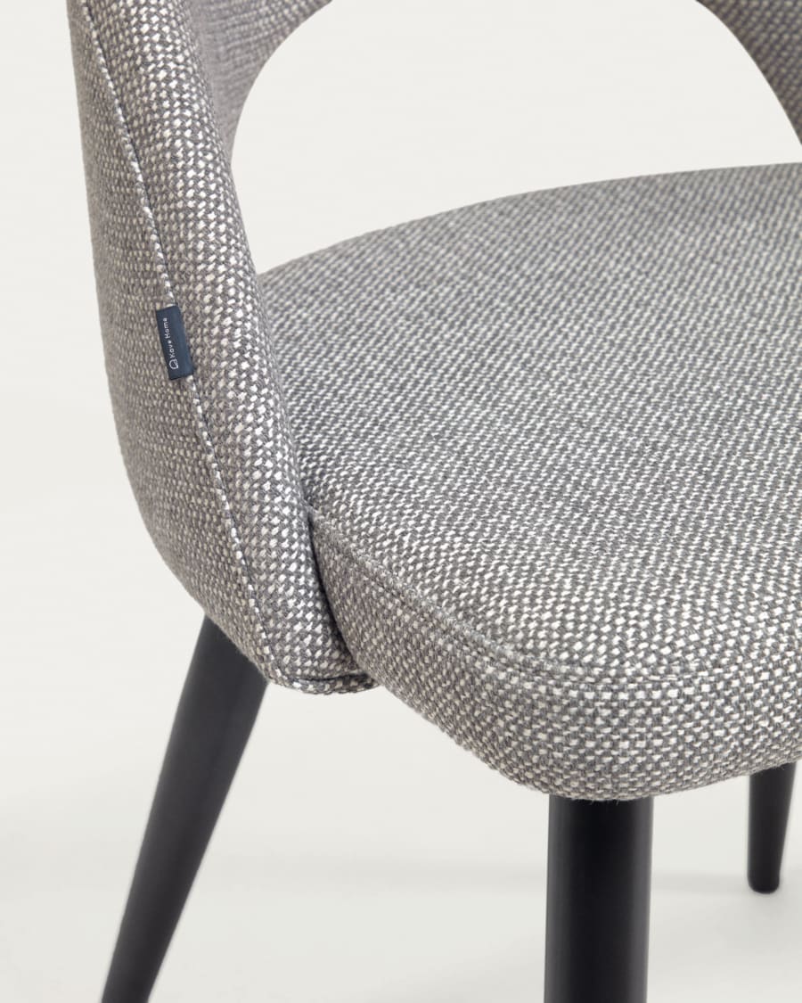 Chair in the gray gray fabric