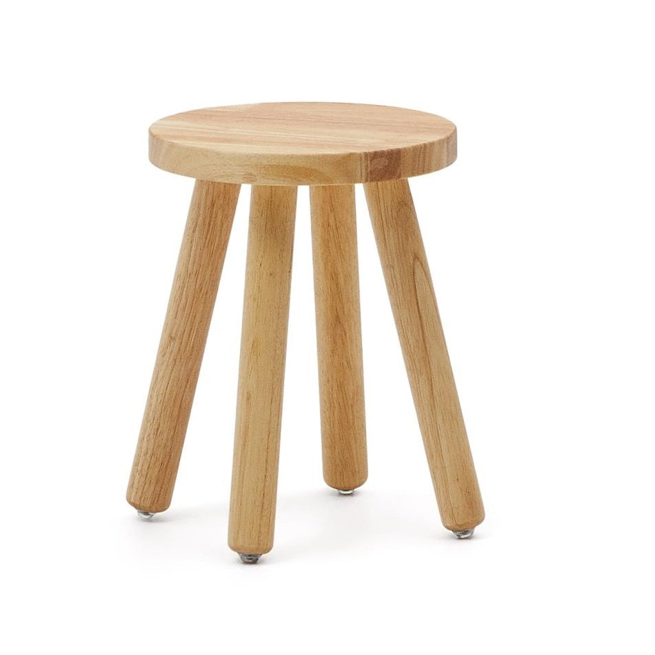 Stołek dziecięcy DILCIA lite drewno kauczukowe La Forma    Eye on Design