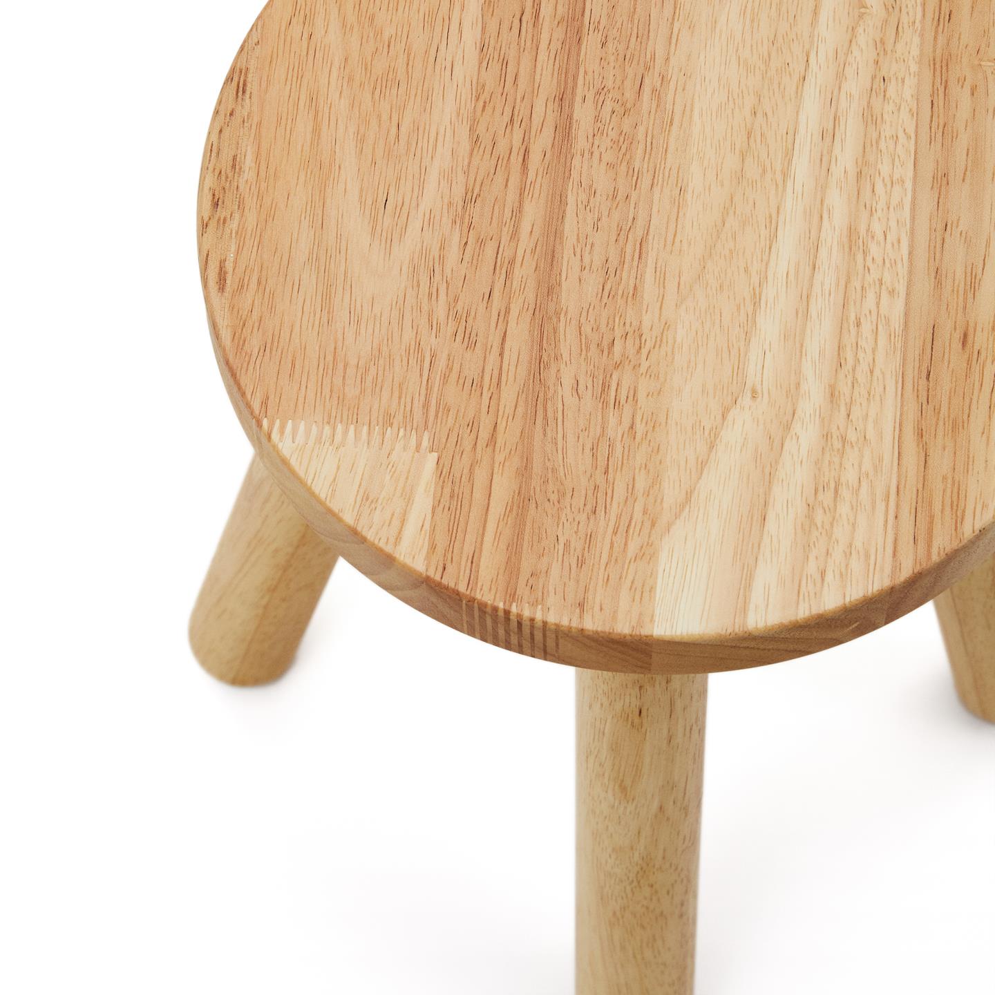 Stołek dziecięcy DILCIA lite drewno kauczukowe La Forma    Eye on Design