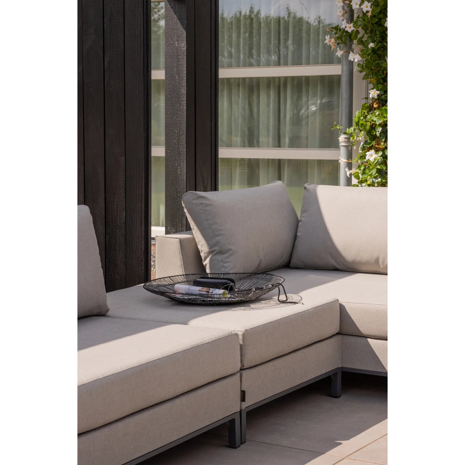 Rechtsseitige Gartenliege SICILIE beige