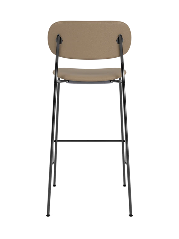 Beiger gepolsterter Hocker CO