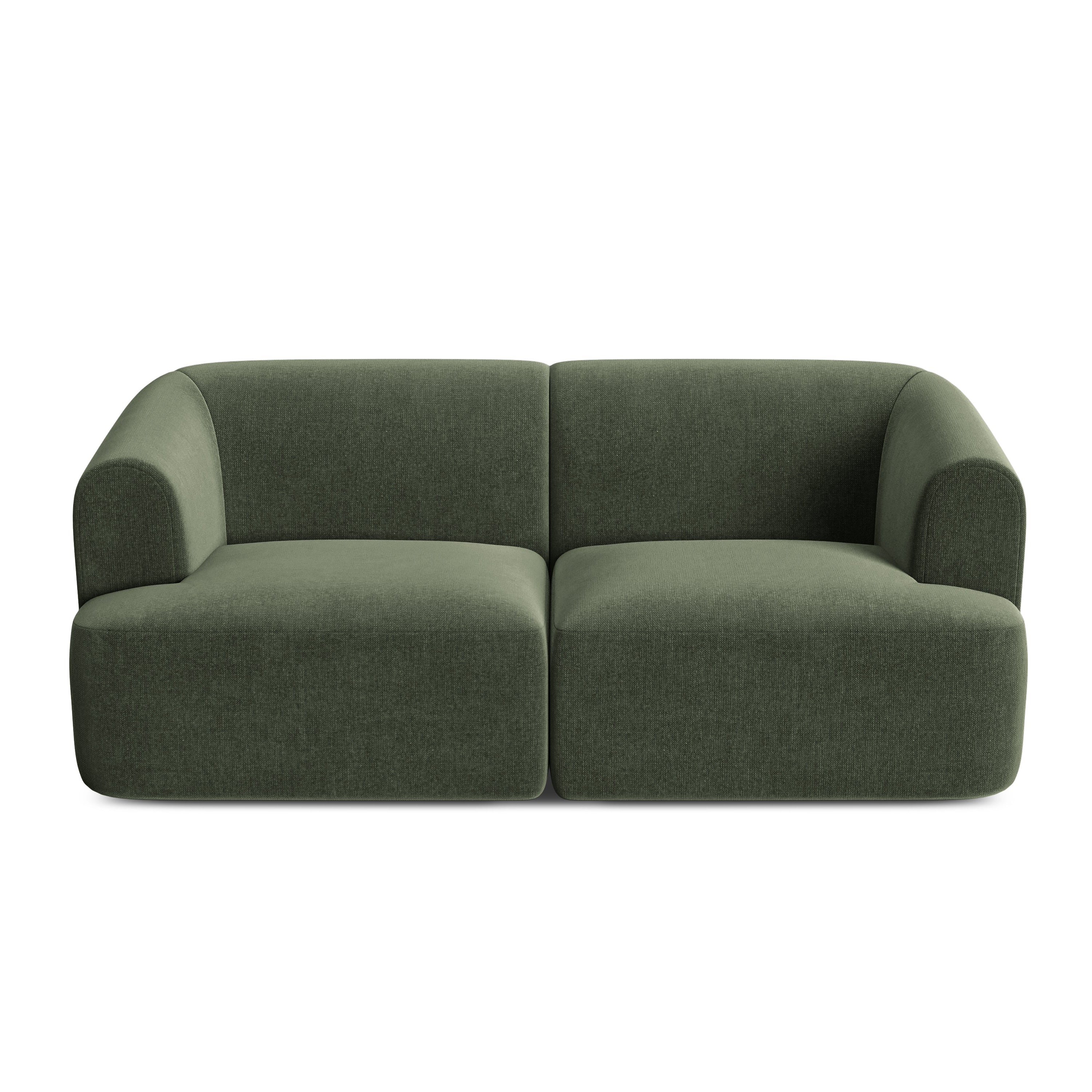 Velvet 2-Seater Sofa CAMPI Green