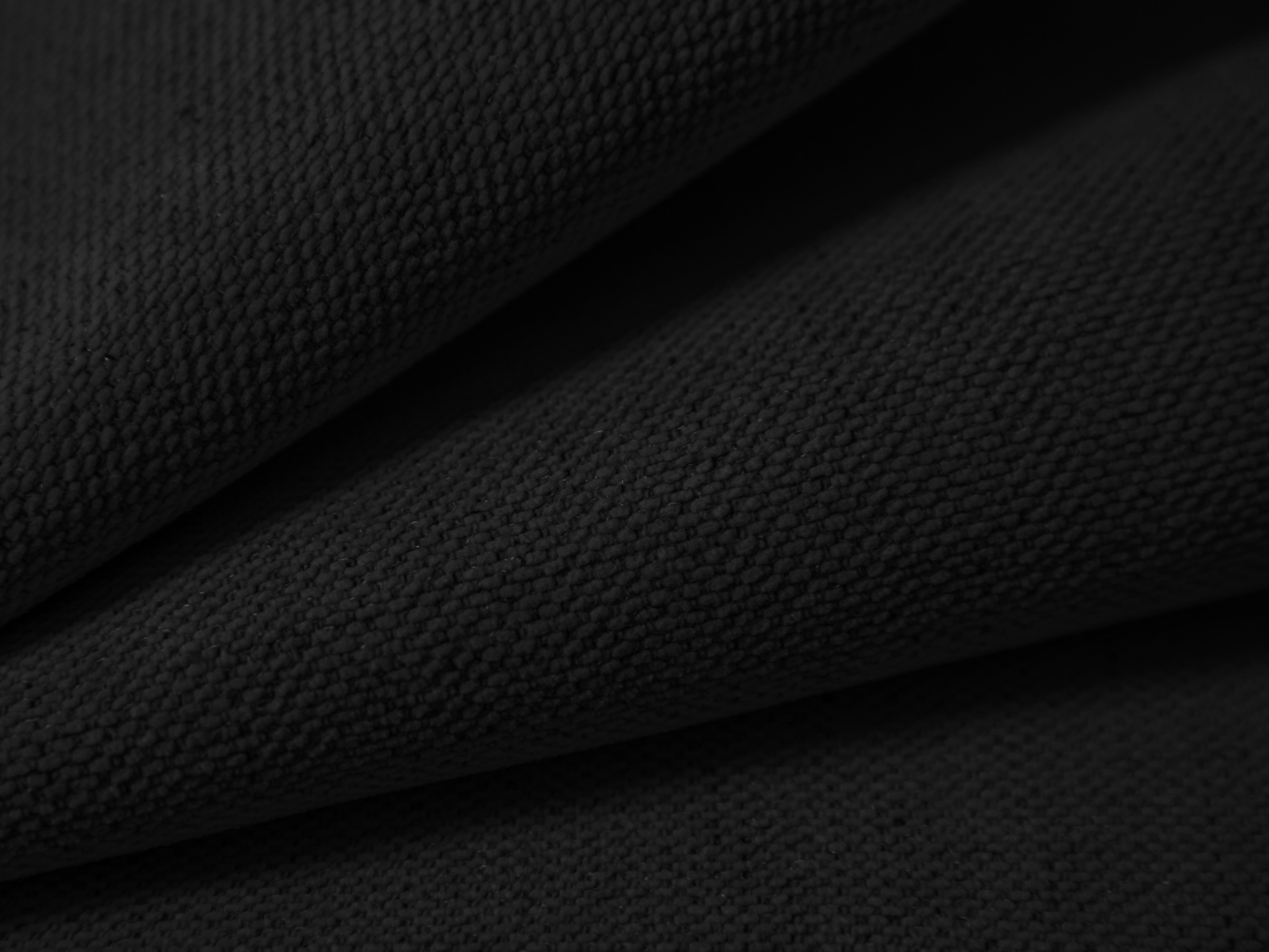 2-seater Sofa CAMPI black chenille