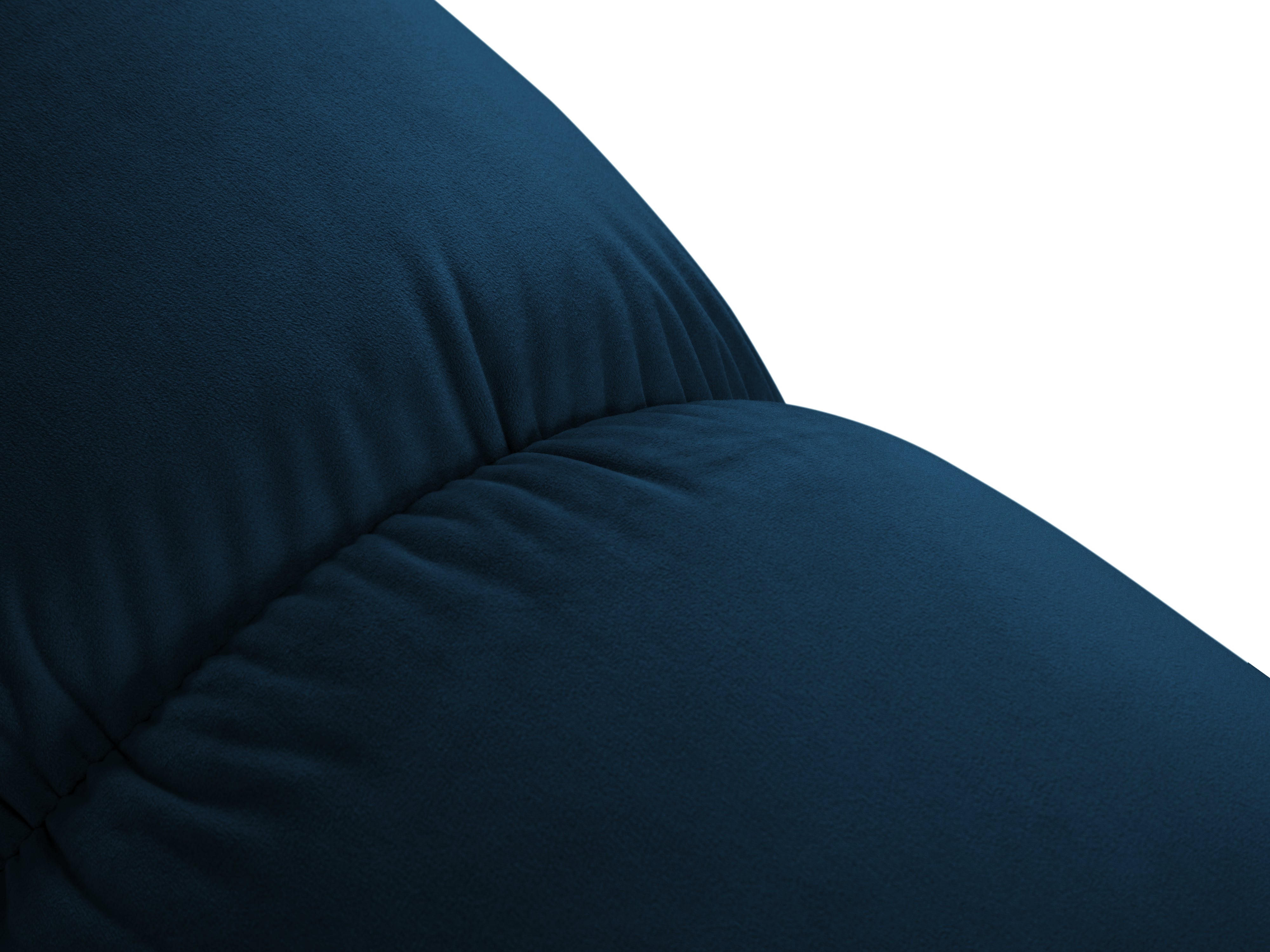 Sofa van fluweel 2-persoons CORTINA koninklijk blauw
