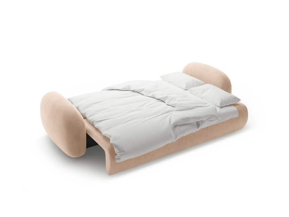 Sofa aus Samt mit Schlaf-Funktion 3-sitzig TONALE beige