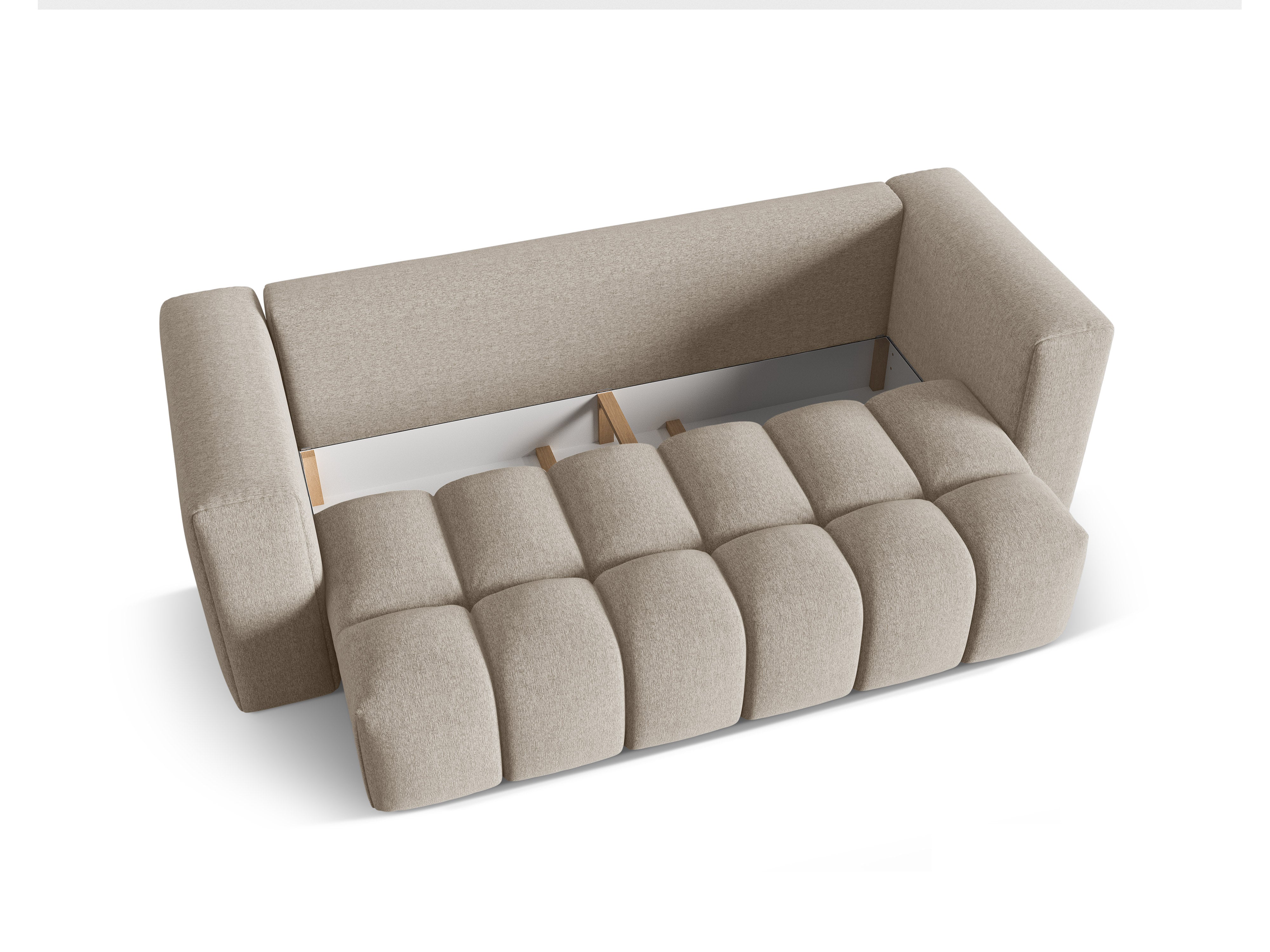 Sofa 3-osobowa z funkcją spania VERONA piaskowy