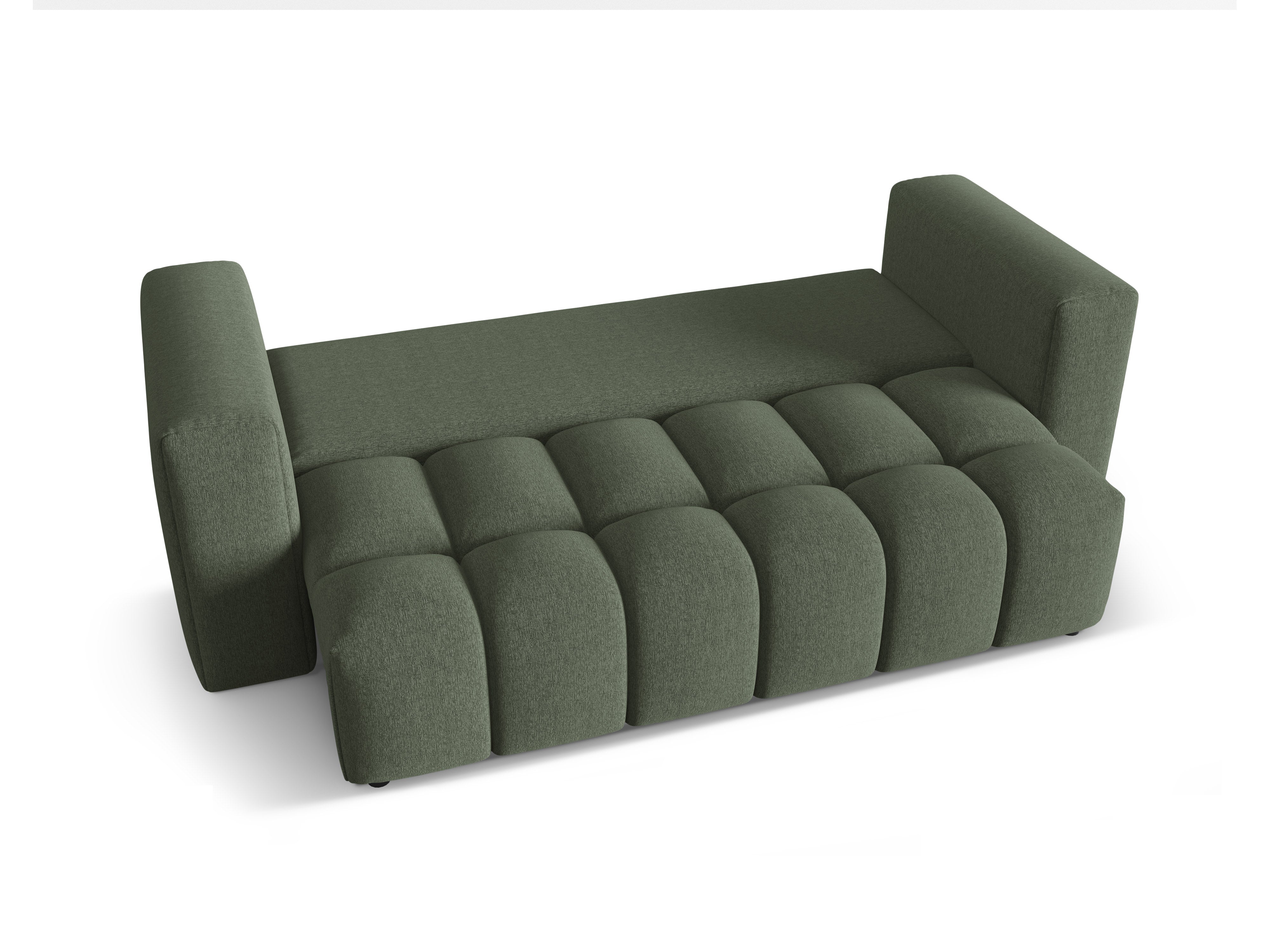 Sofa 3-zits met slaapfunctie VERONA olijfgroen