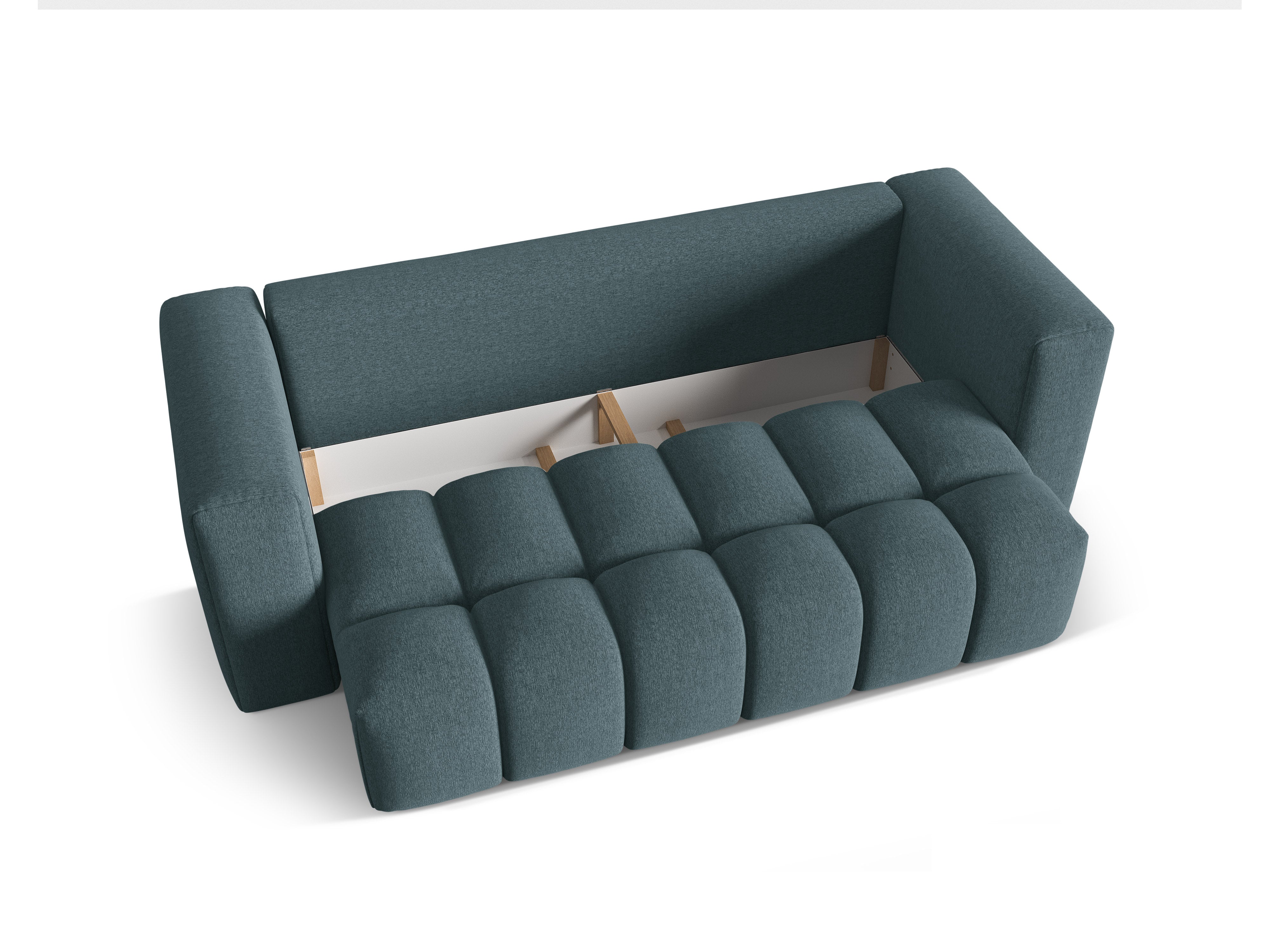 Sofa 3-osobowa z funkcją spania VERONA jasny niebieski – Cosmopolitan Design