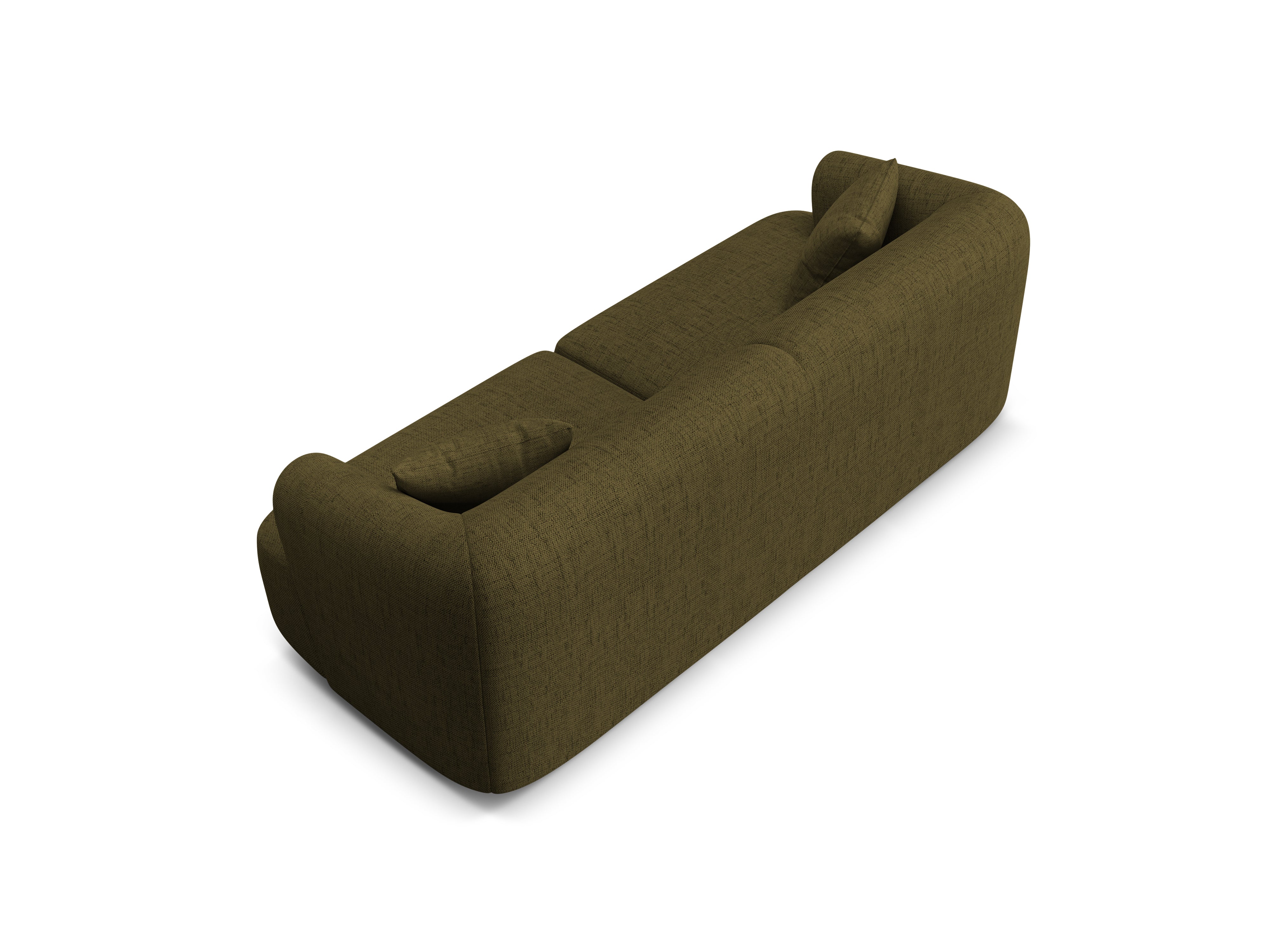 Sofa 3-Sitzer CAMPI grün Chenille
