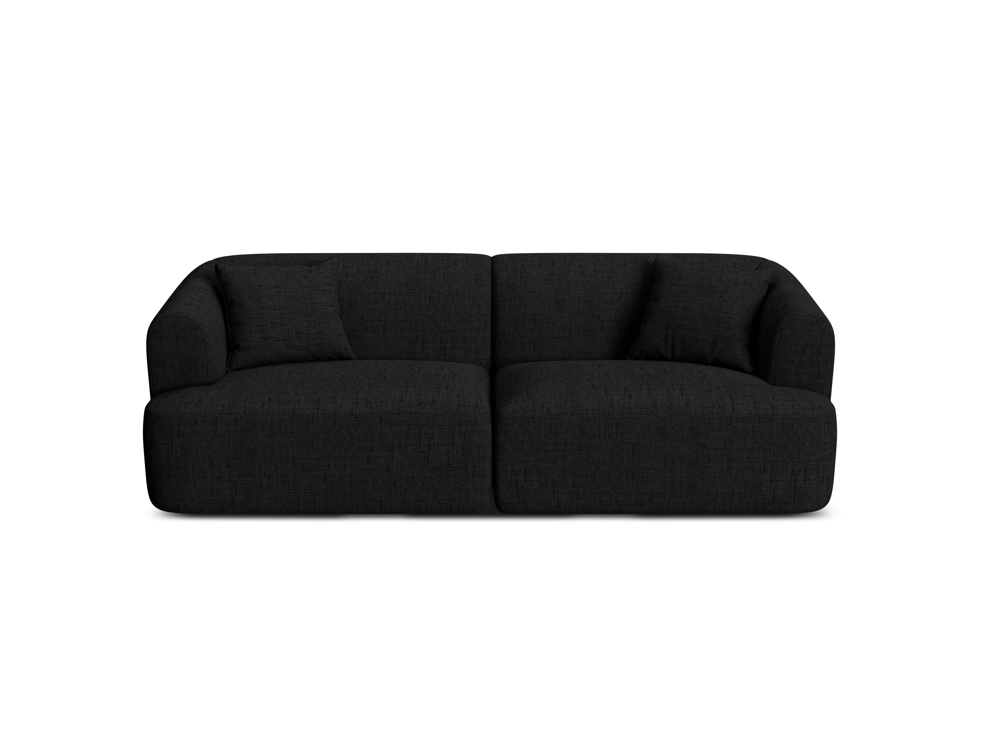 Sofa 3-zits CAMPI zwart chenille