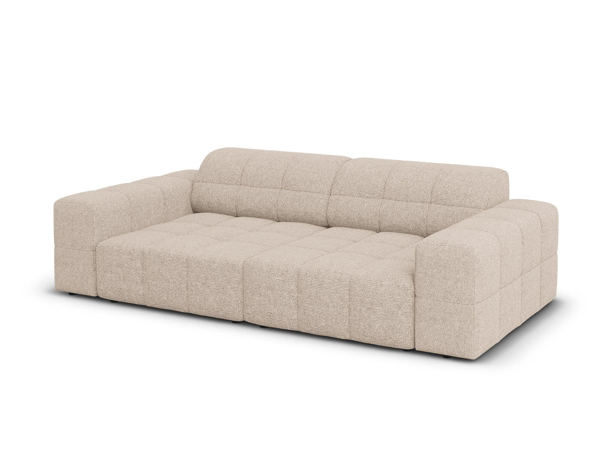 Sofa 3-osobowa CHICAGO beżowy szenil do salonu – Cosmopolitan Design