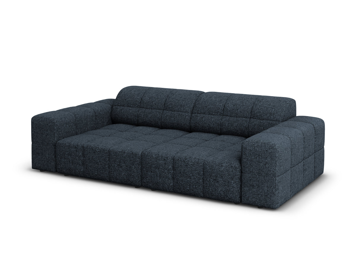 Sofa 3-osobowa CHICAGO niebieski szenil do salonu – Cosmopolitan Design