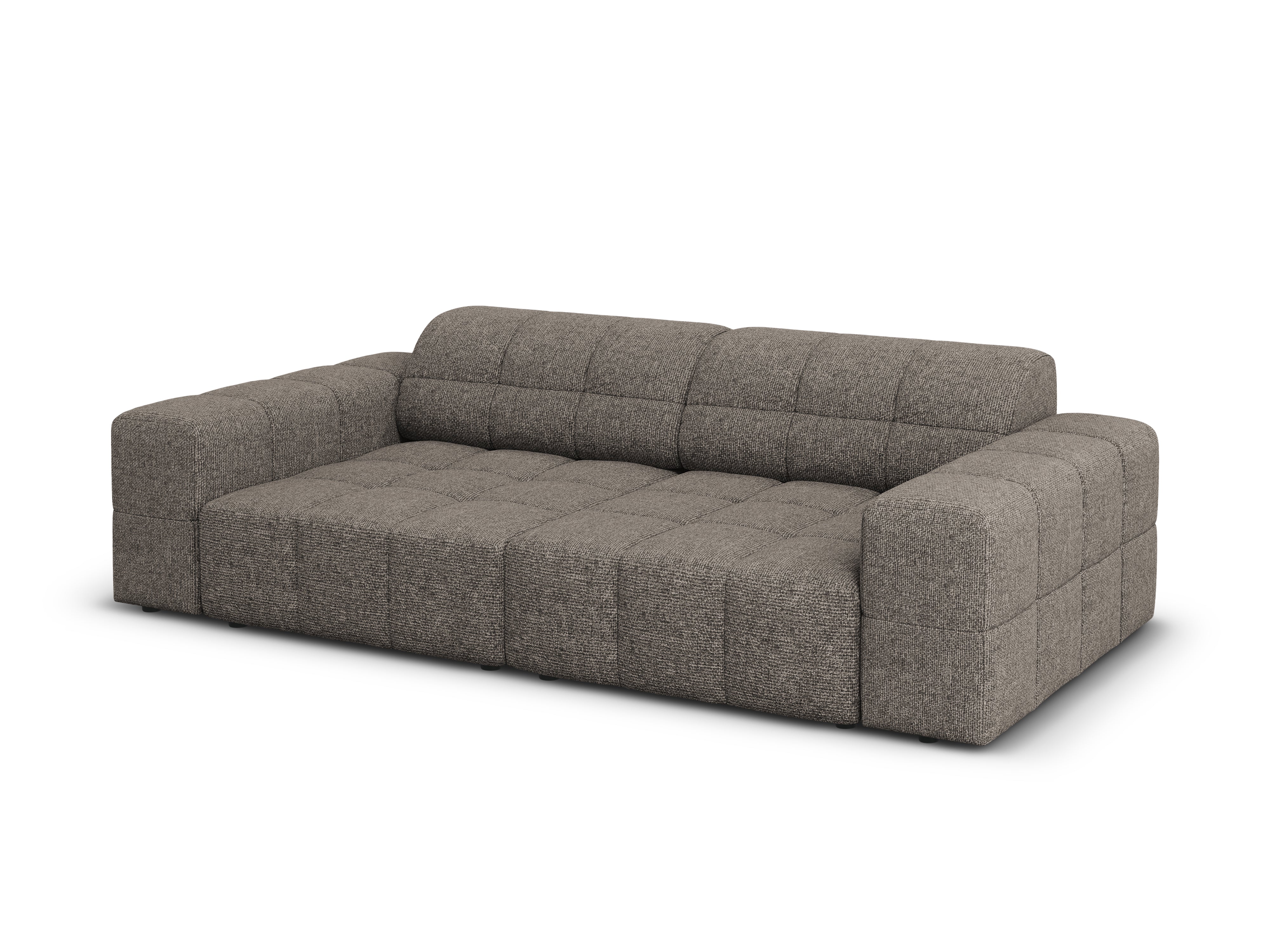 Sofa 3-osobowa CHICAGO szary szenil do salonu – Cosmopolitan Design