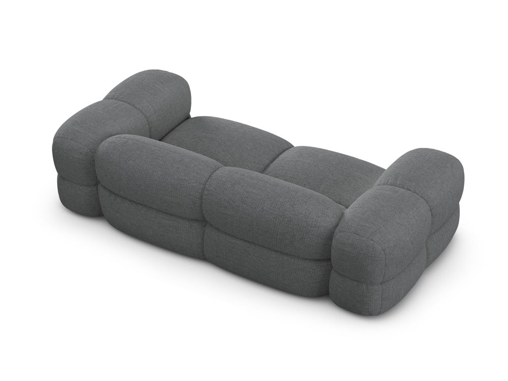Sofa 3-Sitzer LORETTO grau-blau