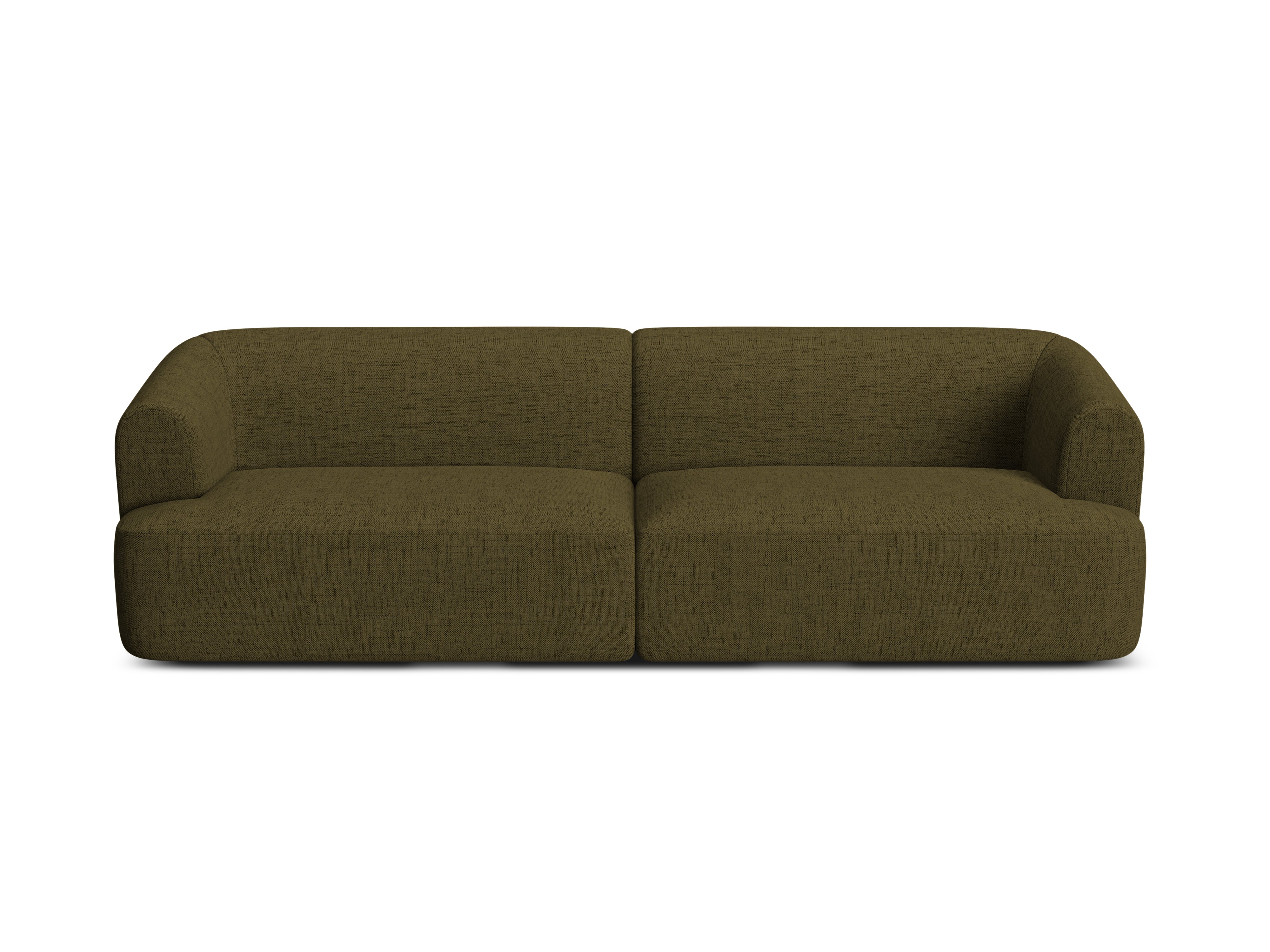 Sofa voor 4 personen CAMPI groen chenille