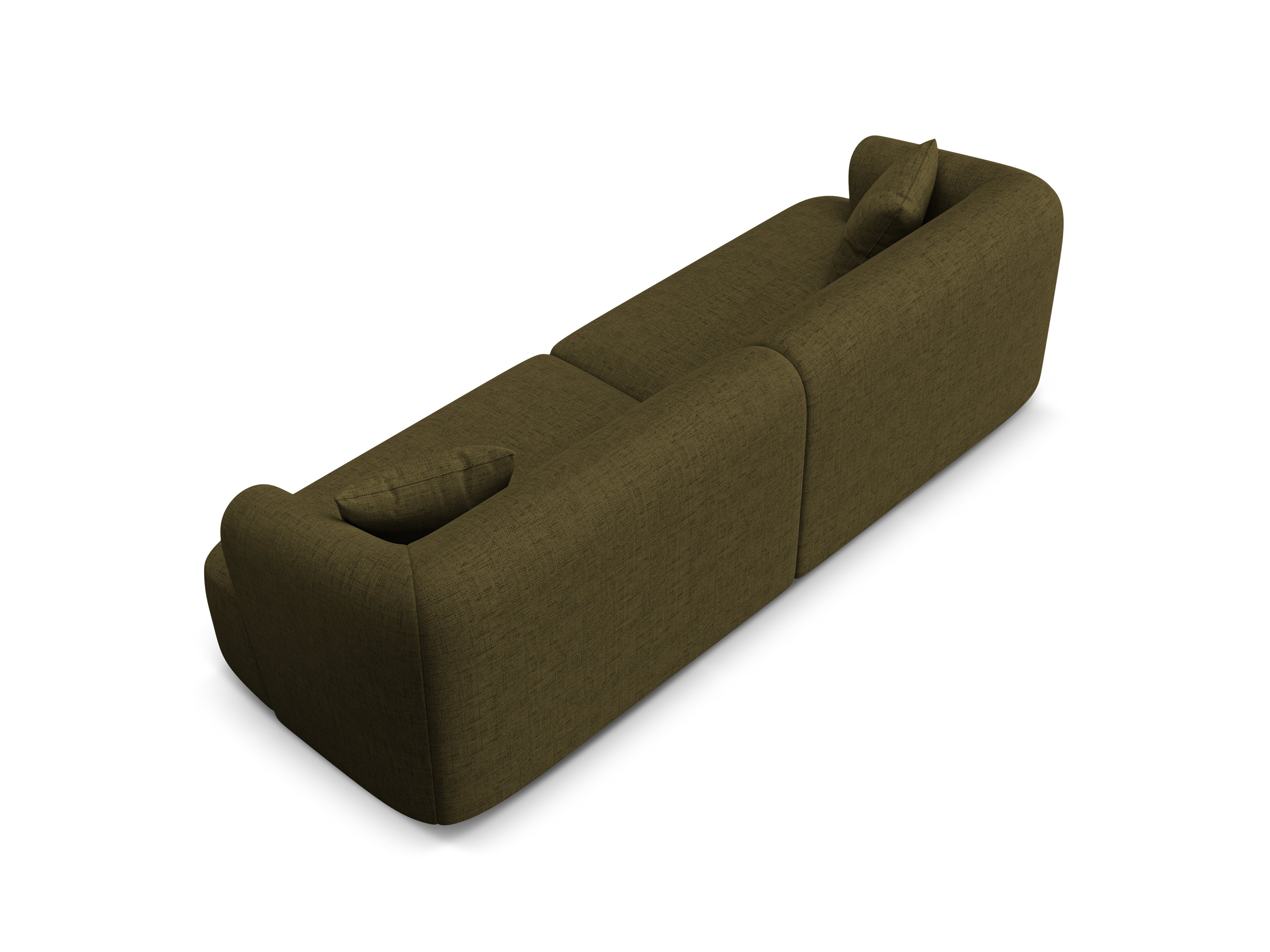 Sofa voor 4 personen CAMPI groen chenille