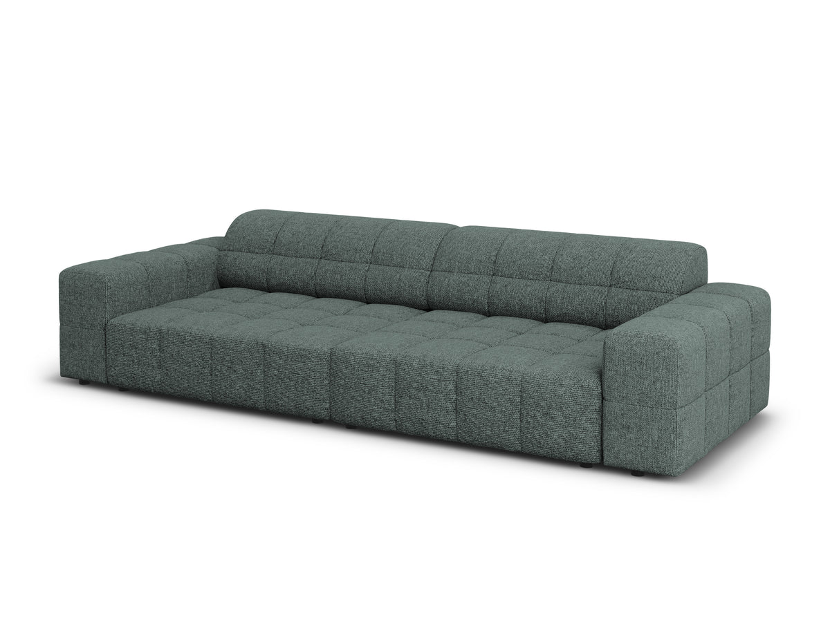 Sofa 4-osobowa CHICAGO petrol szenil do salonu – Cosmopolitan Design