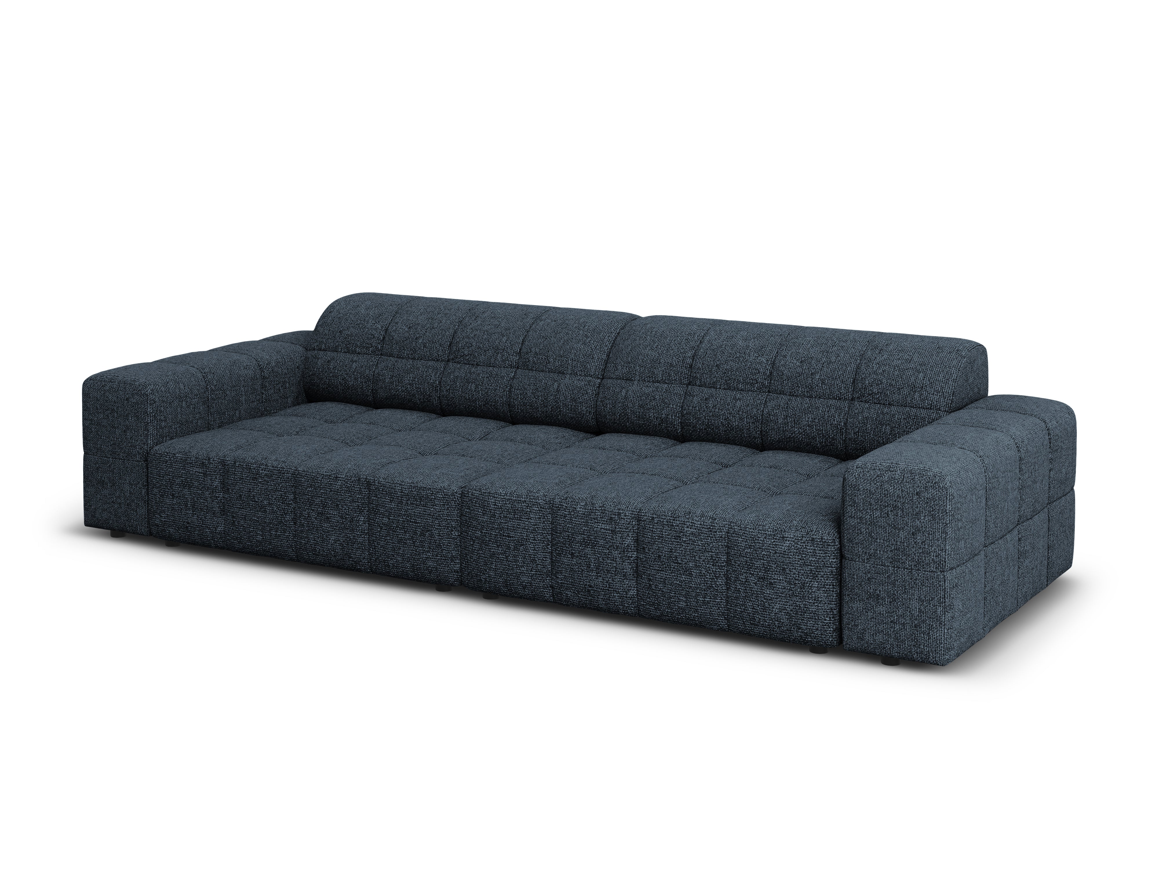 Sofa 4-osobowa CHICAGO niebieski szenil do salonu – Cosmopolitan Design
