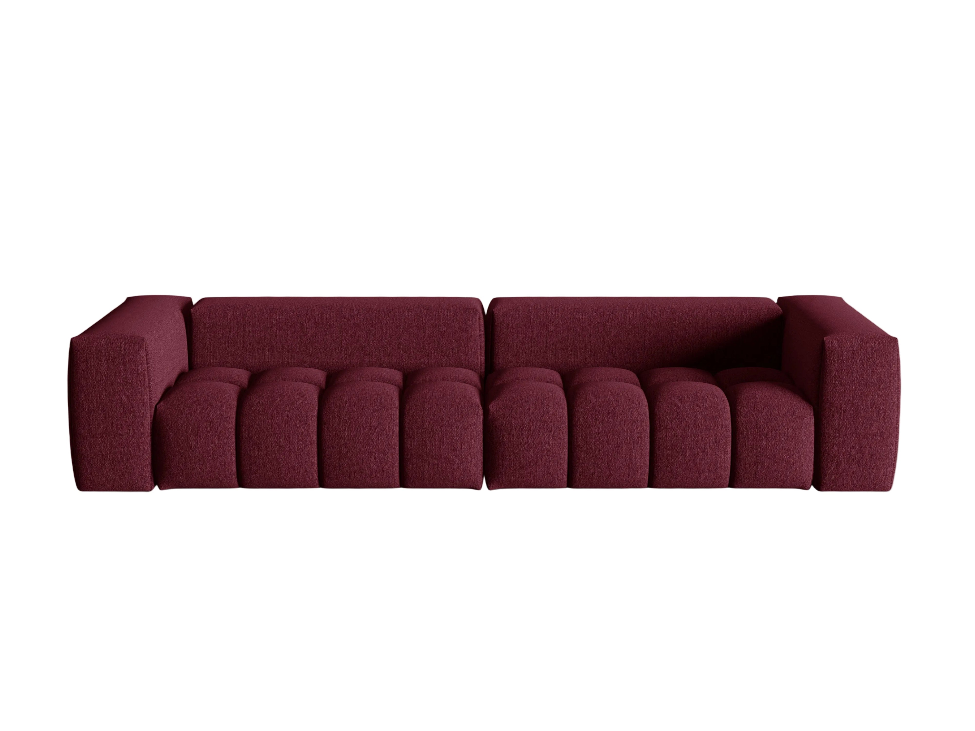 Sofa 5-sitzig VERONA burgunderrot