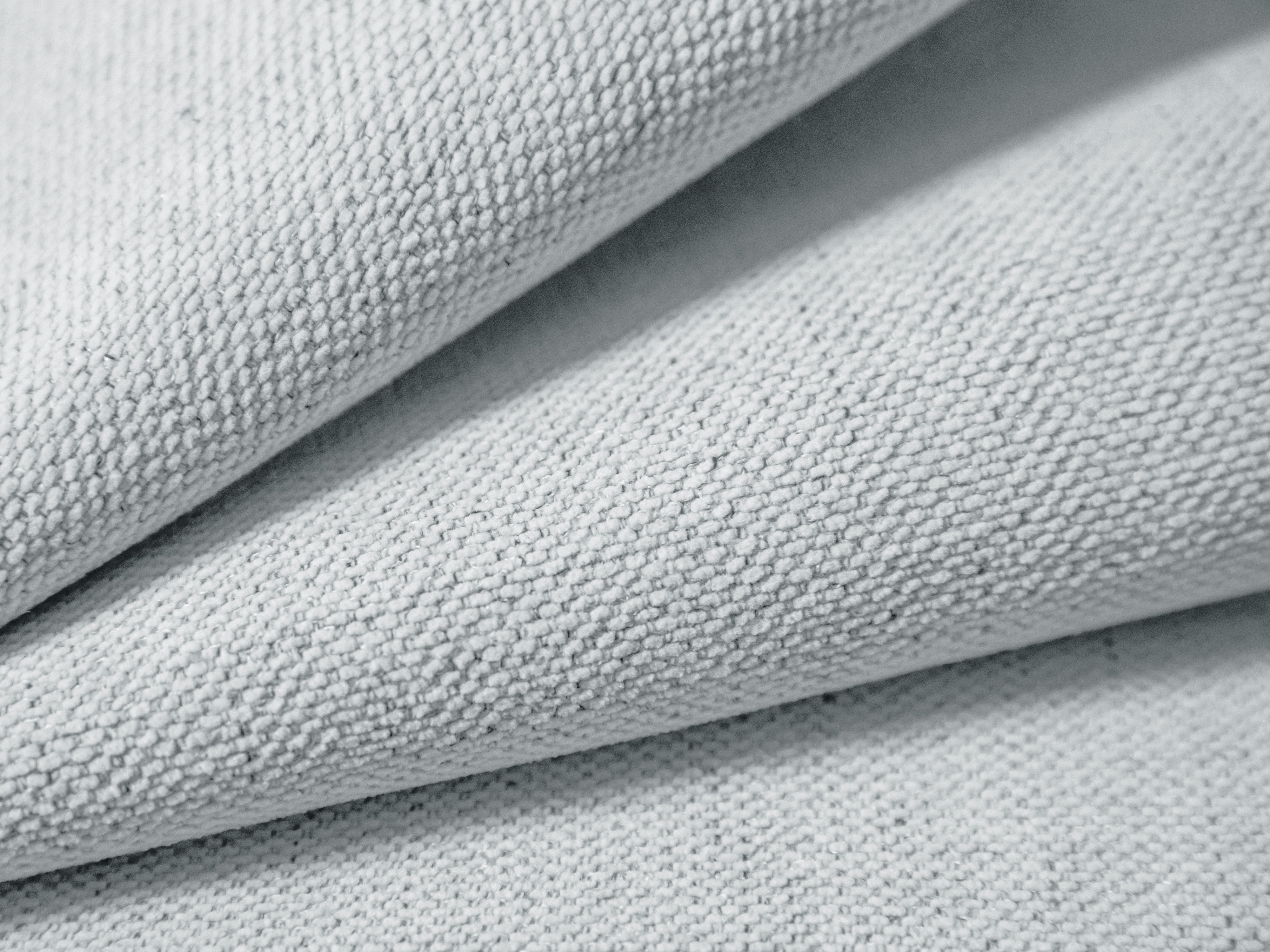 Bed CAMPI lichtgrijs chenille