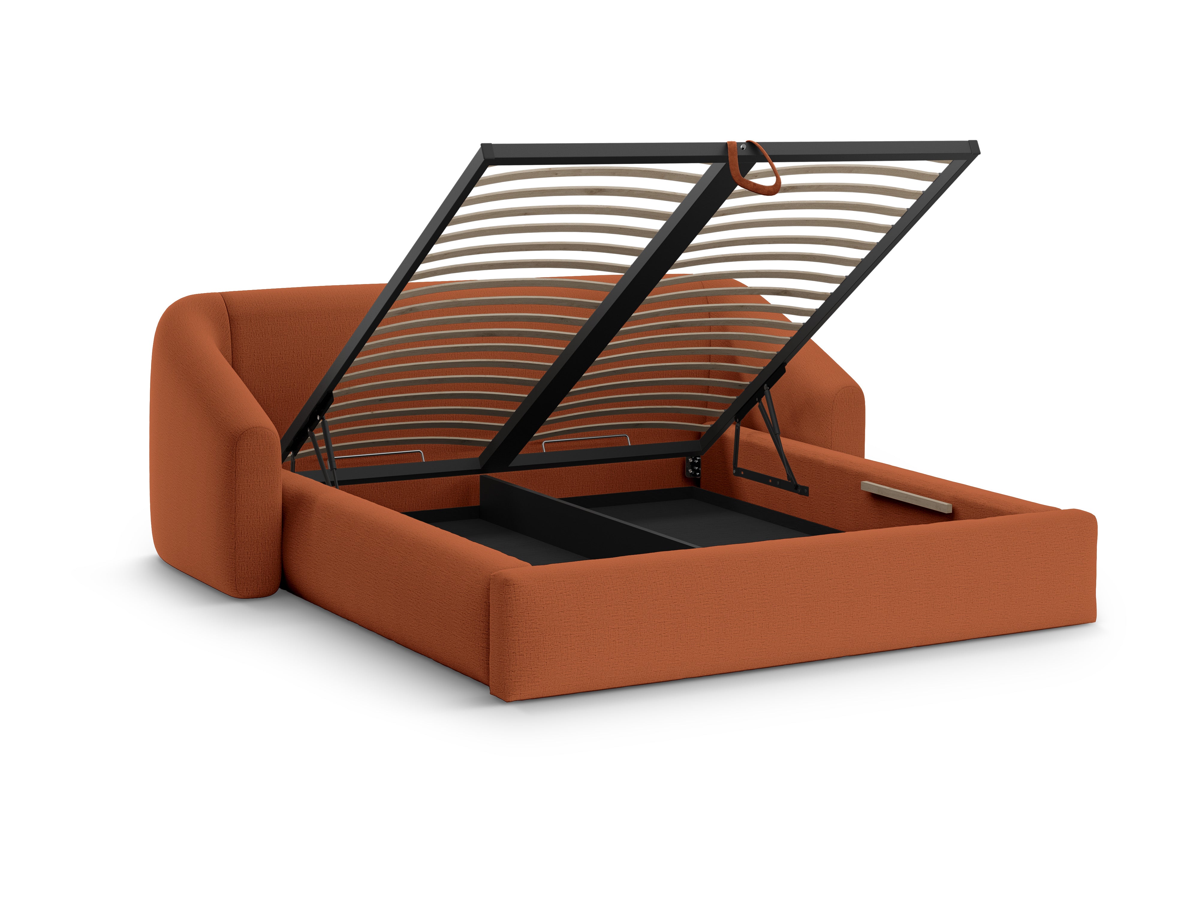 Bed CAMPI baksteen chenille