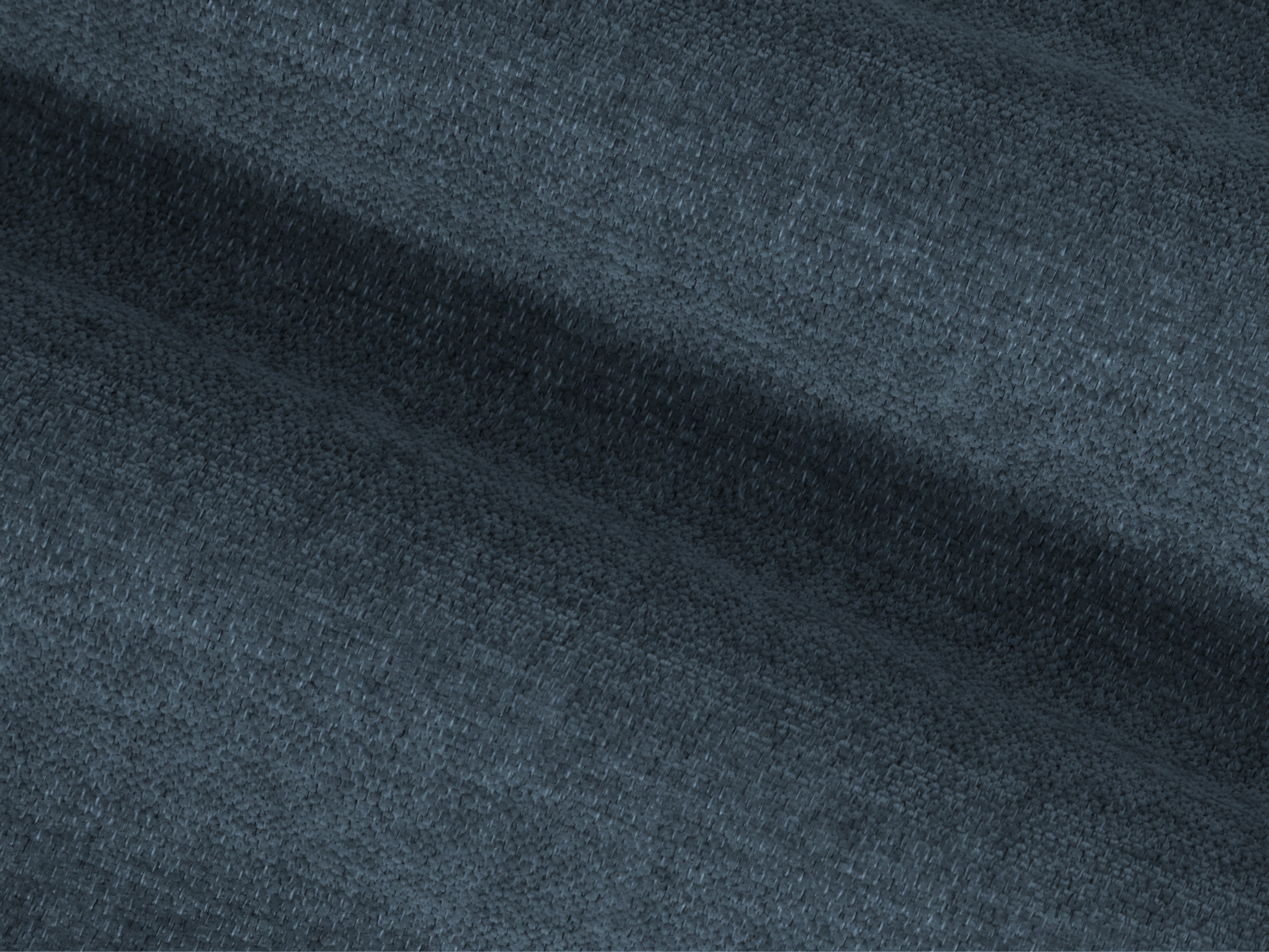 Linkerhoekbank STRINO blauwe chenille