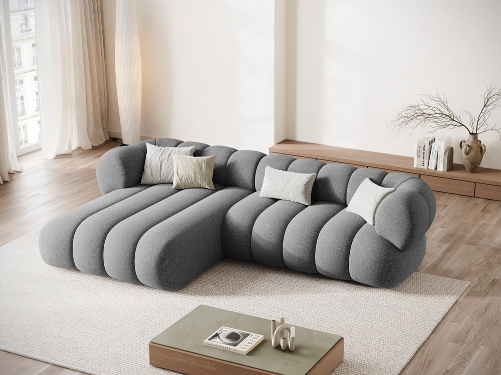 5-seater left-facing corner sofa KOGE light gray