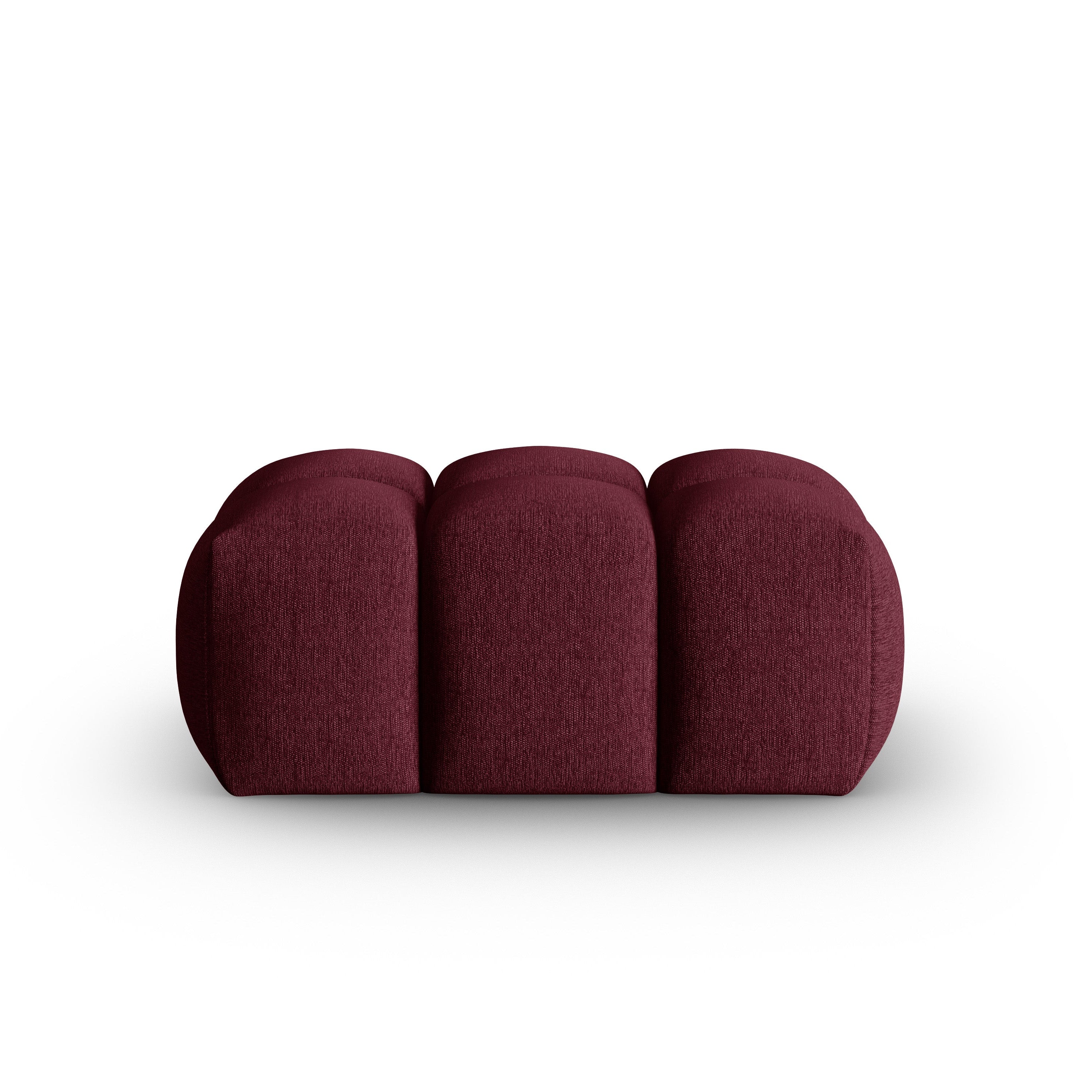 VERONA burgundy pouf